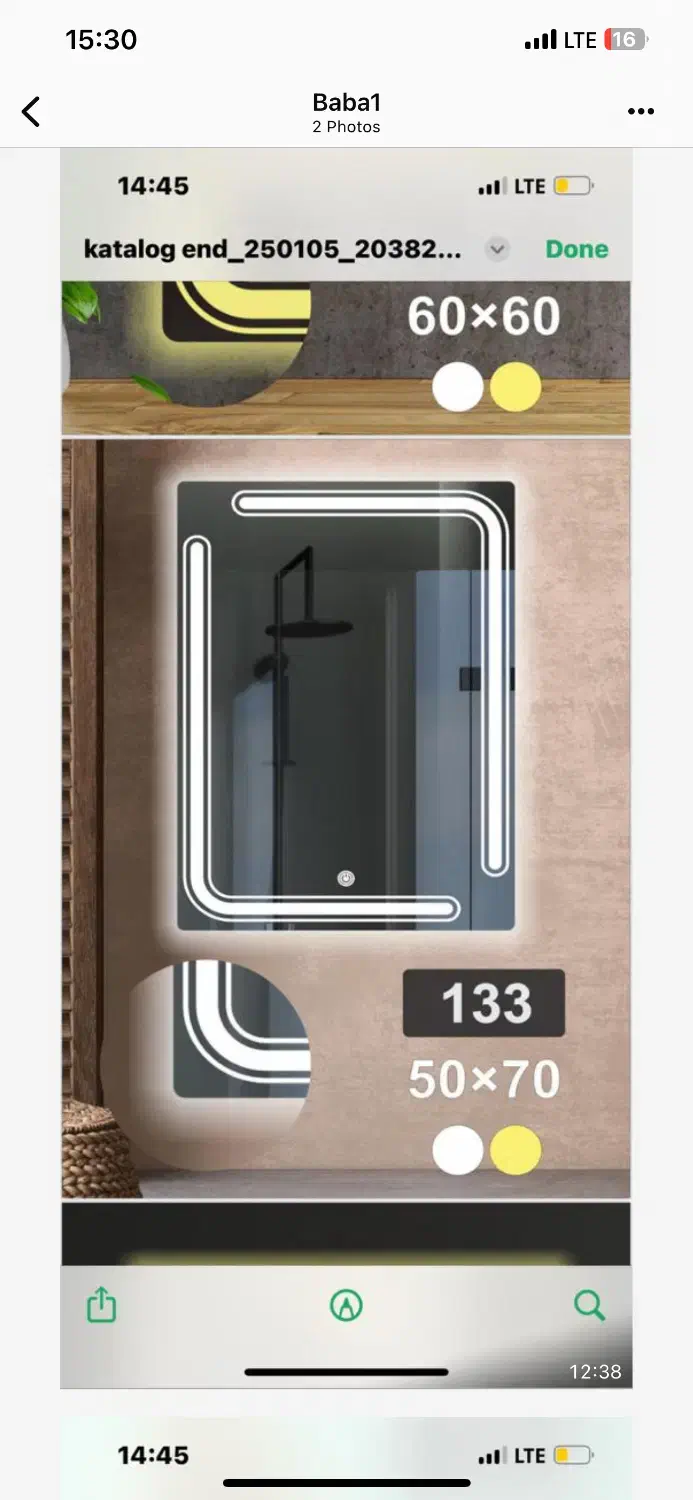 اینه نور مخفی|لوازم سرویس بهداشتی|چهاردانگه (تهران), |دیوار