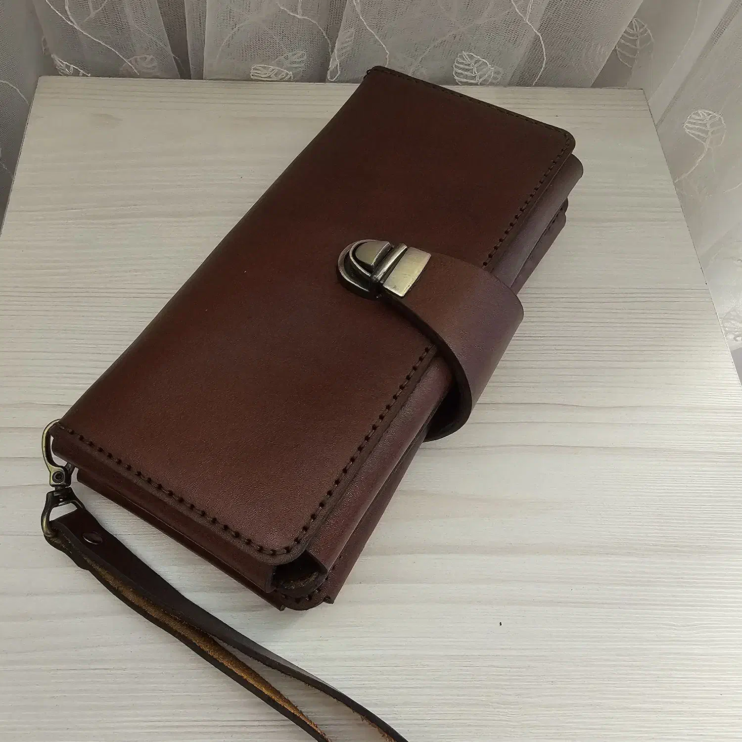 کیفپول چرمی دستدوز|کیف، کفش، کمربند|فردیس, فردیس|دیوار