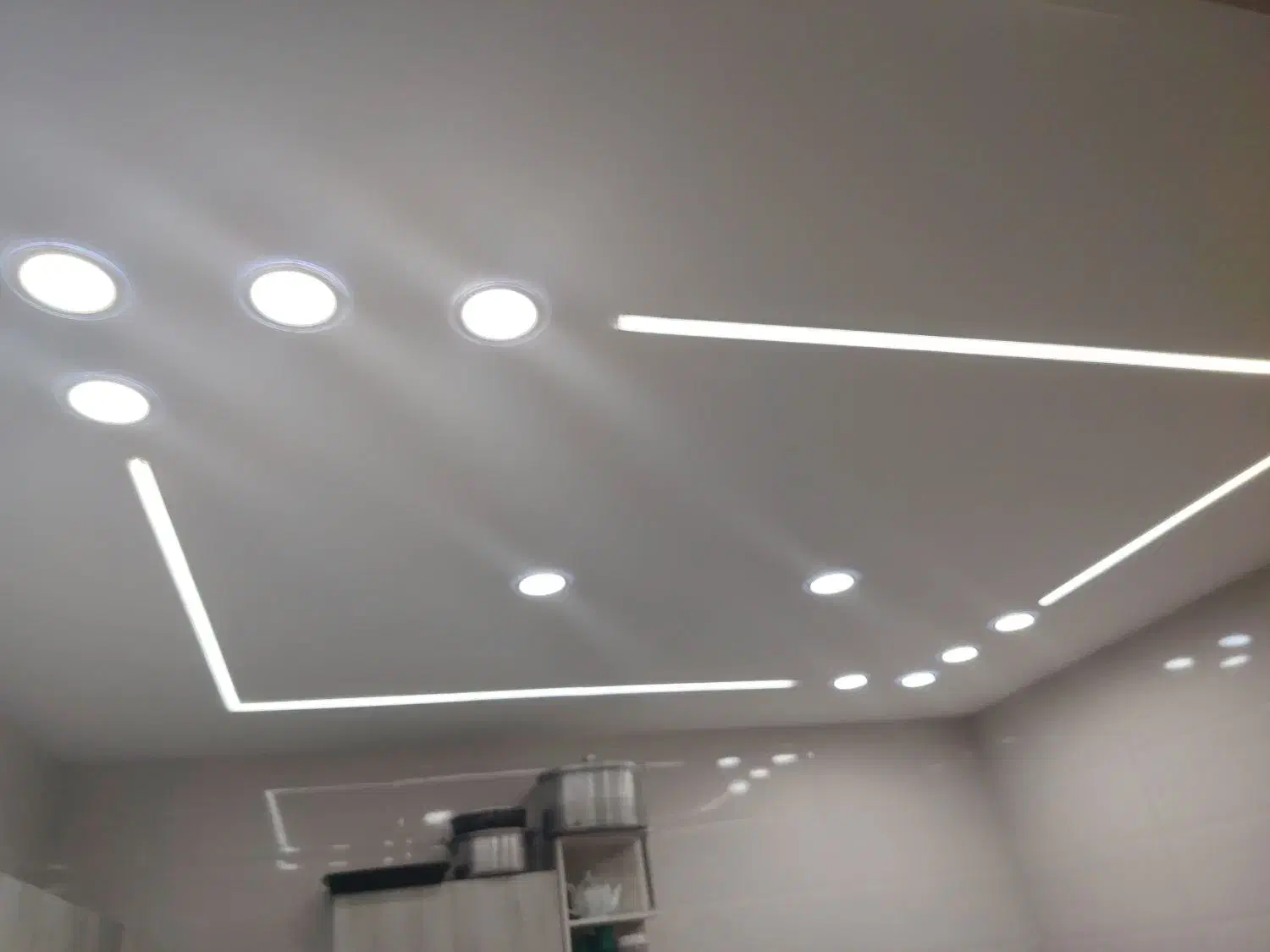 کناف رنگ و لاین نوری تی وی روم|خدمات پیشه و مهارت|خرمشهر, |دیوار