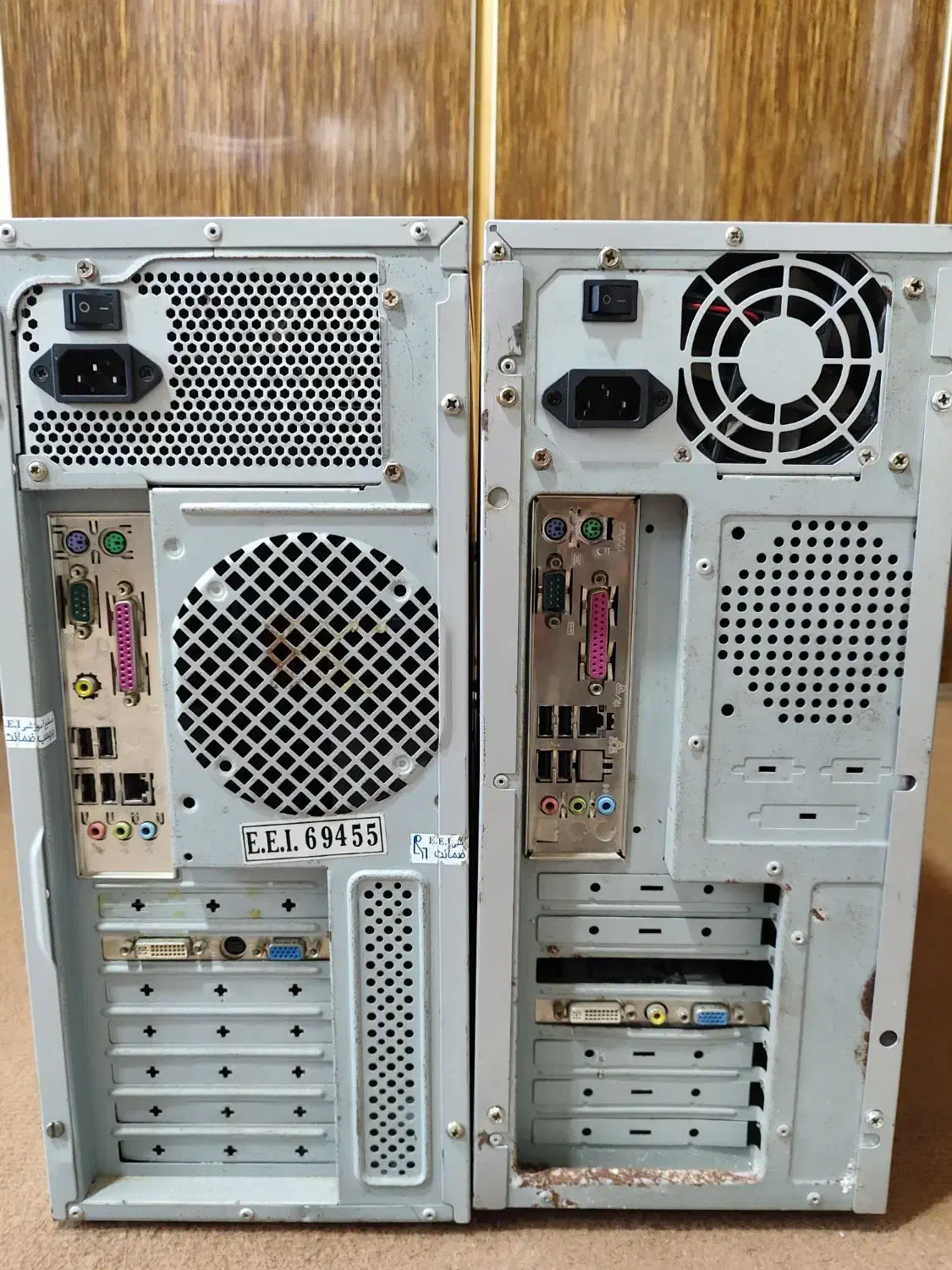 ۲ عدد کیس ۲هسته رم ۲ ddr2 هارد ۱۶۰ گرافیک ۲۵۶|رایانه رومیزی|چالوس, |دیوار