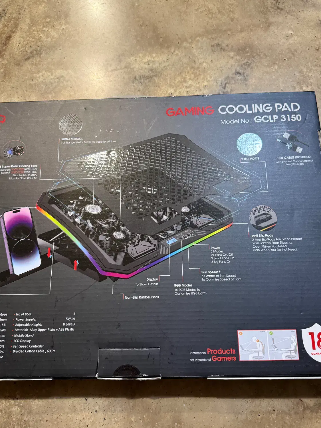 پایه و  خنک کننده لپتاب گیمینگ|لوازم جانبی موبایل و تبلت|تهران, کوهک|دیوار