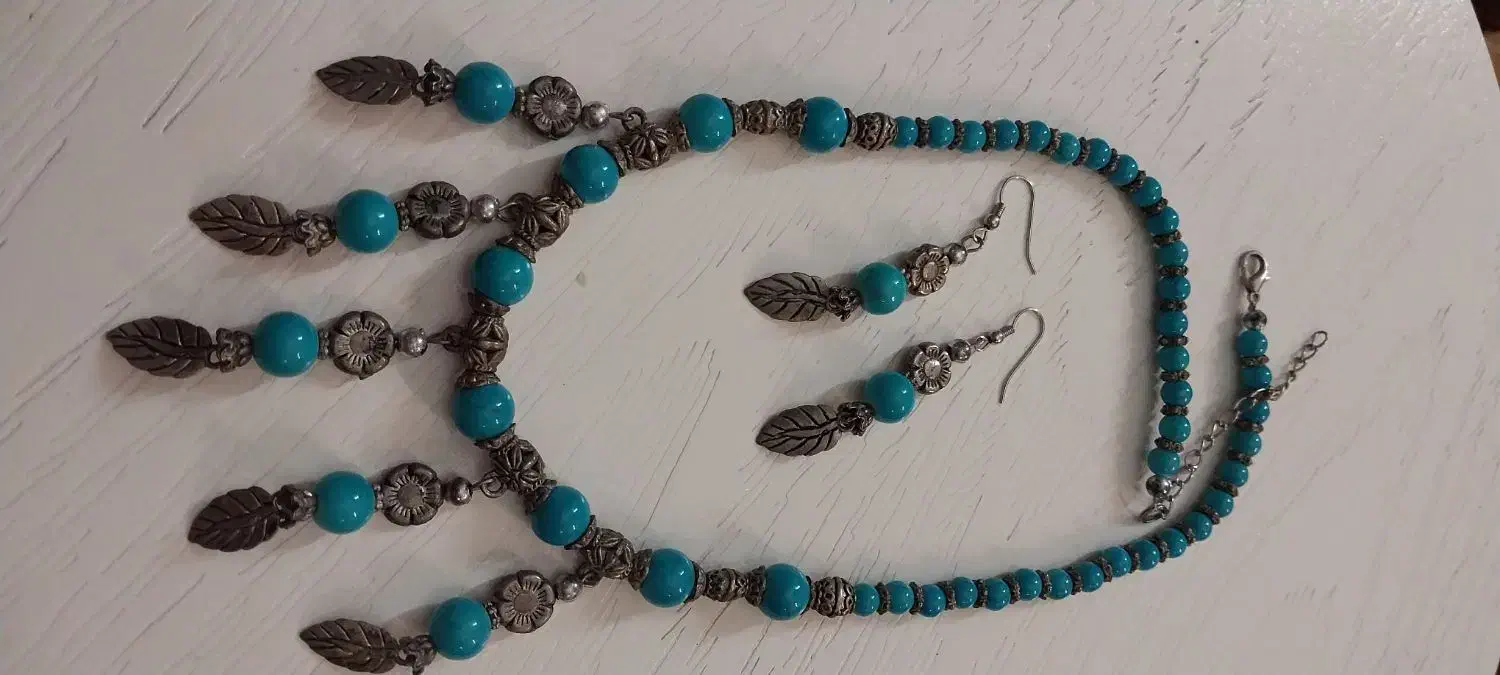 نیم ست قدیمی فیروزه زیبا و جذاب|بدلیجات|کرج, حیدرآباد|دیوار