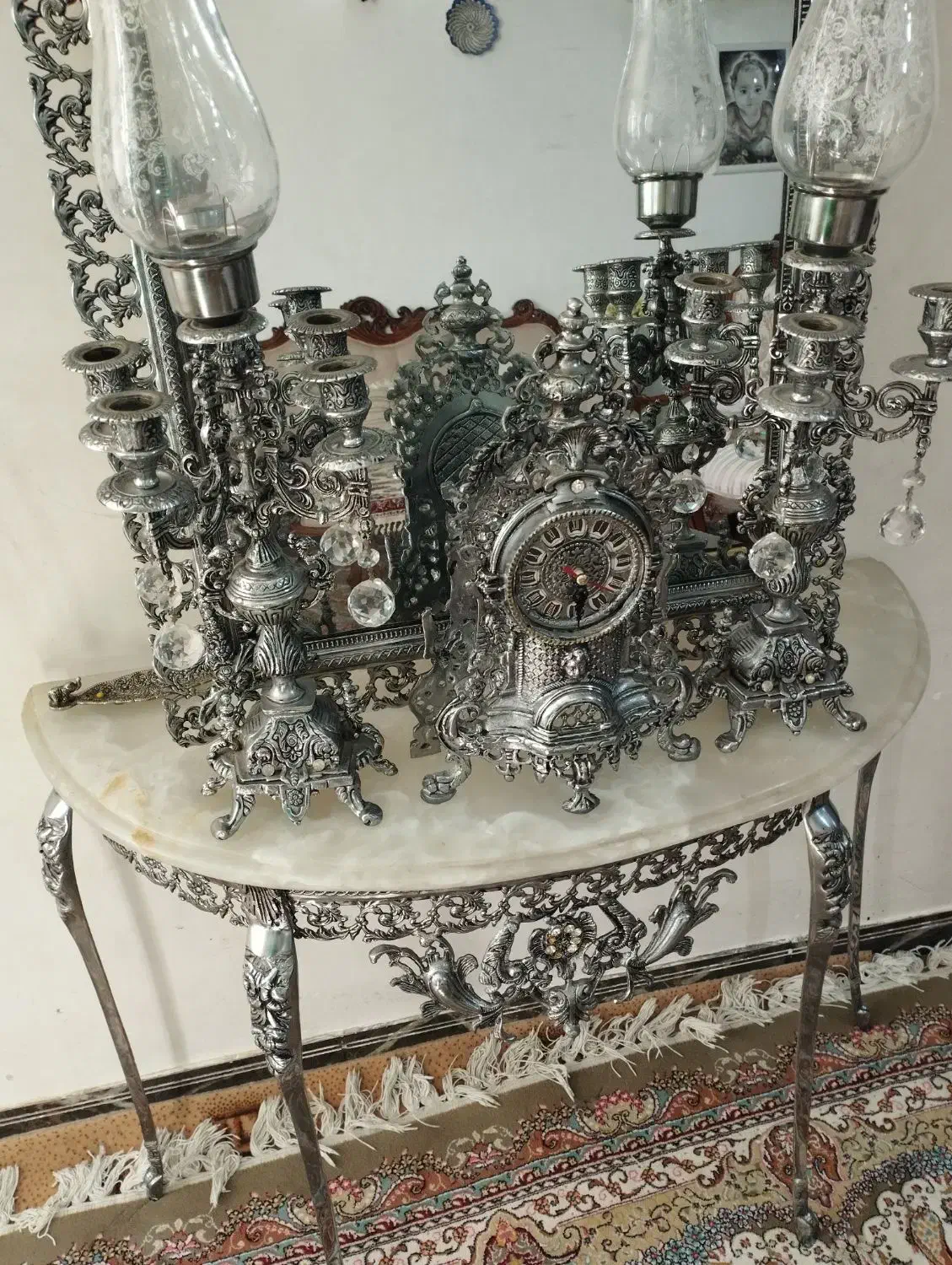 آینه شمعدان|آینه|ایلام, |دیوار