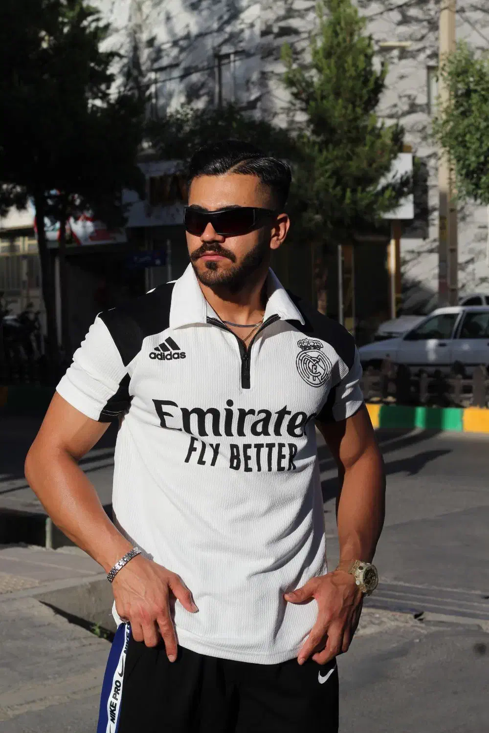 تیشرت یقه دارنیم زیپ رئال مادرید|لباس|کرج, شهرک بنفشه|دیوار