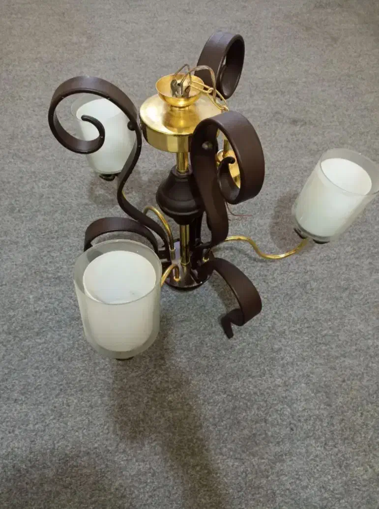 لوستر چوبی فلزی|لوستر و چراغ آویز|شهریار, شهریار|دیوار