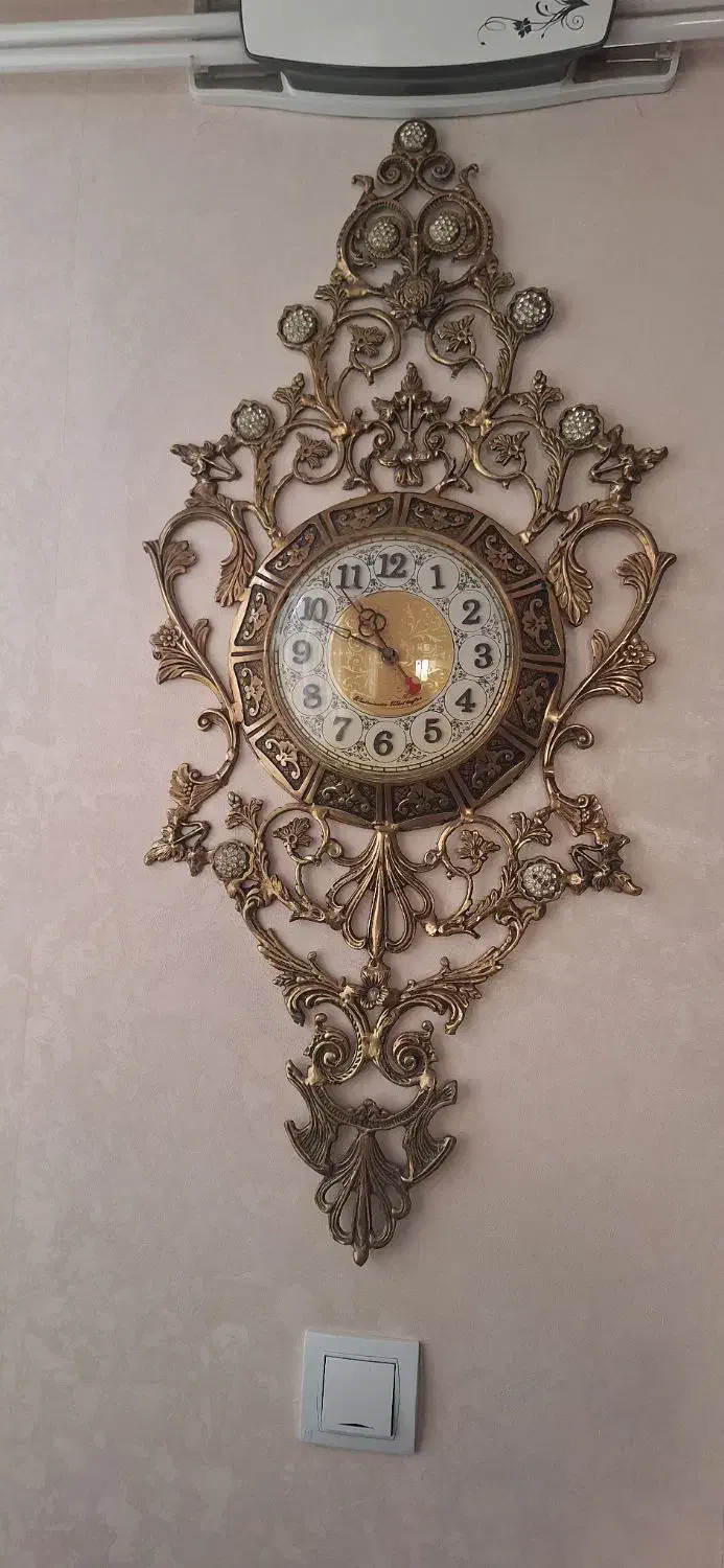 ساعت تمام برنج|ساعت دیواری و تزئینی|ری, دیلمان|دیوار