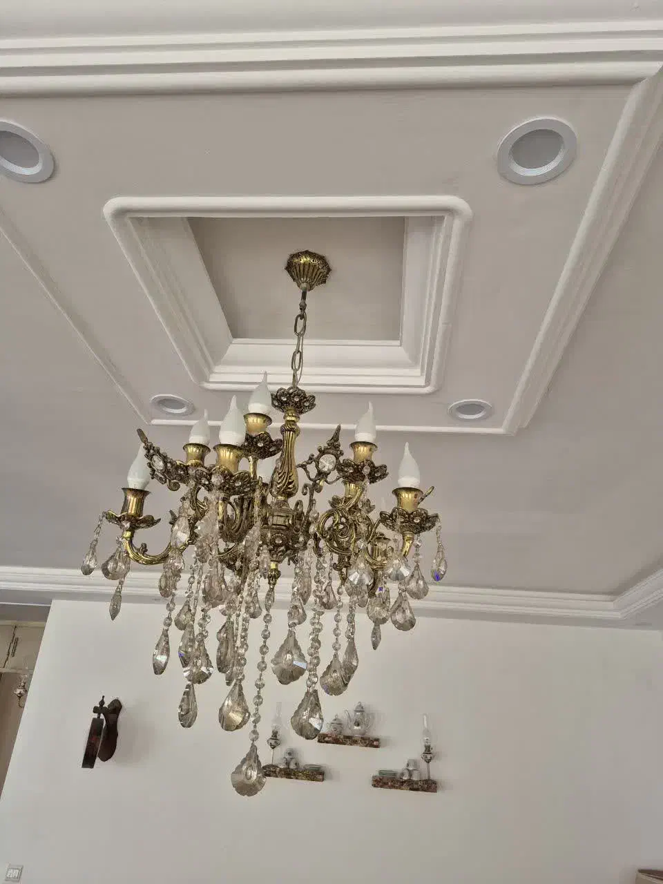 لوستر و دیوارکوب برنز|لوستر و چراغ آویز|شهریار, شهریار|دیوار