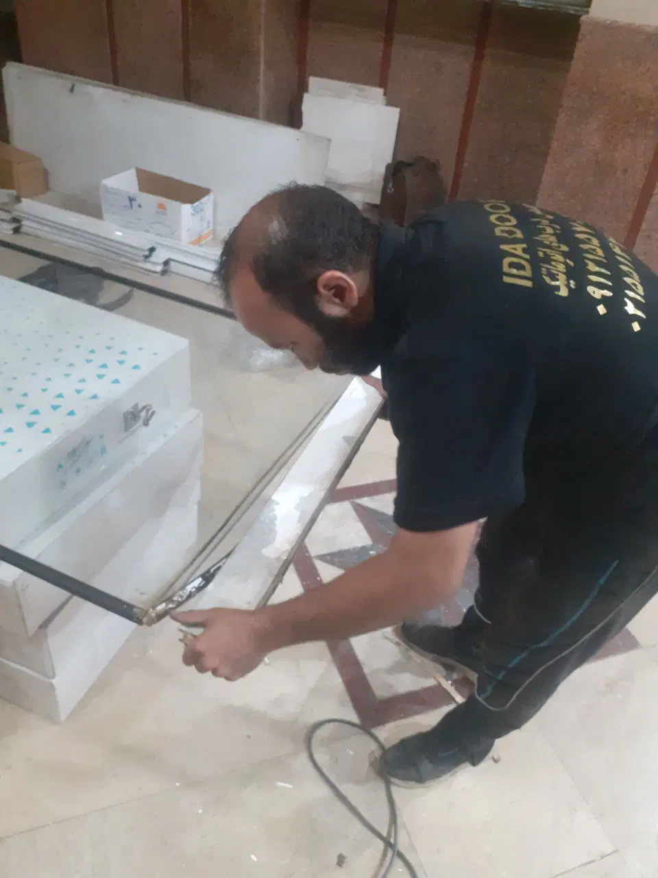فروش تخصصی درب شیشه ای برقی اسلایدینگ تلسکوپی کرو|خدمات پیشه و مهارت|تهران, بلوار کشاورز|دیوار