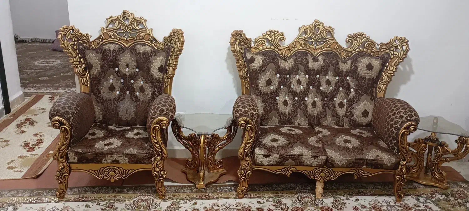 مبل سلطنتی|مبلمان خانگی و میز عسلی|مهران (ایلام), |دیوار