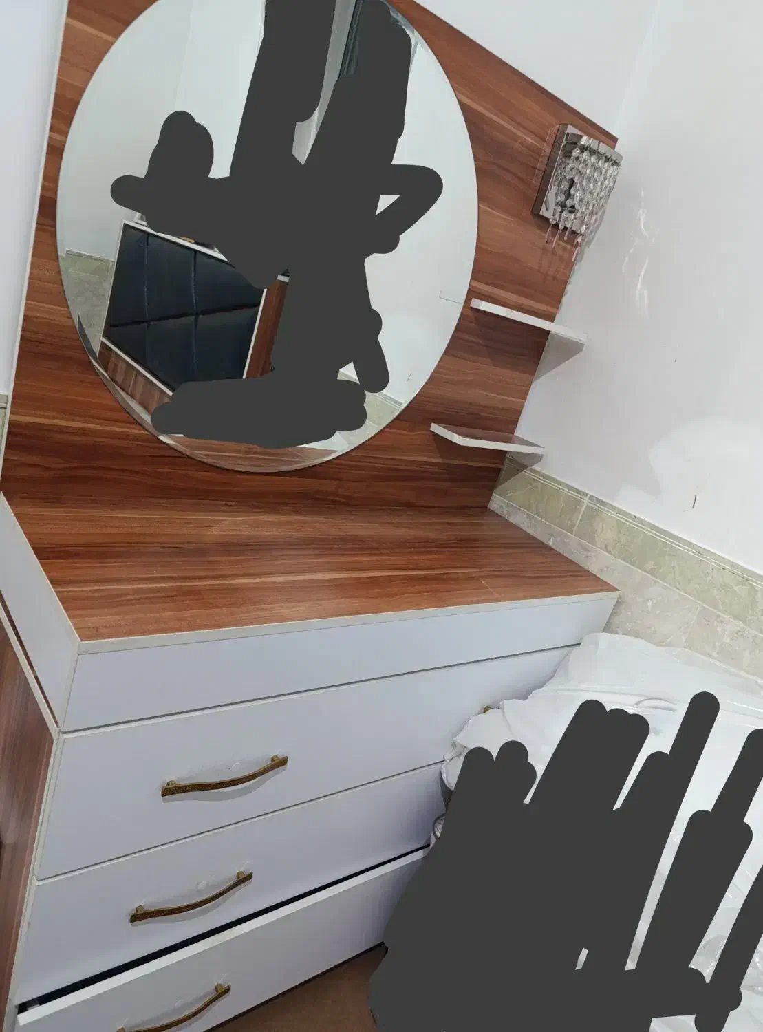 فروش سرویس خواب و میز ارایش|تخت و سرویس خواب|بافت, |دیوار