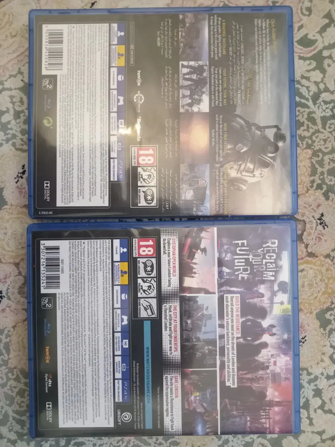 دو عدد دی وی دی بازی ps4 اورجینال|کنسول، بازی ویدئویی و آنلاین|تهران, امامت|دیوار