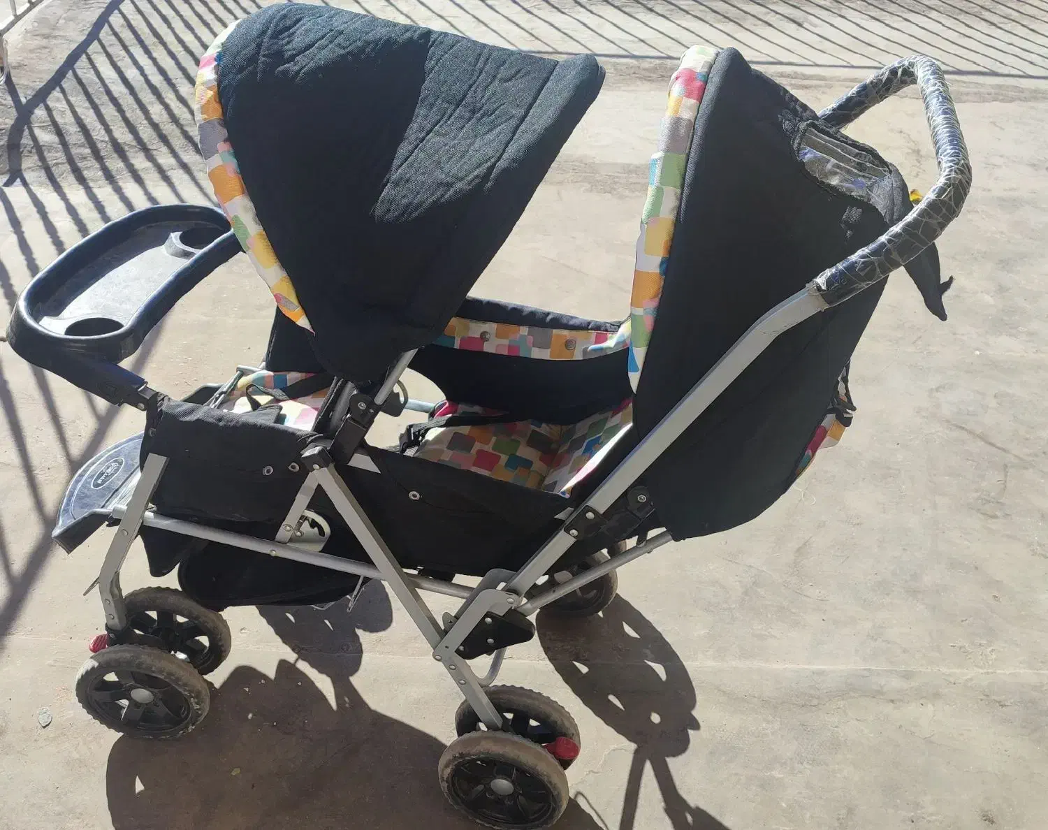 کالسکه دوقلو کریرر رو روعک  پوشک|کالسکه و لوازم جانبی|مشهد, کوی المهدی|دیوار