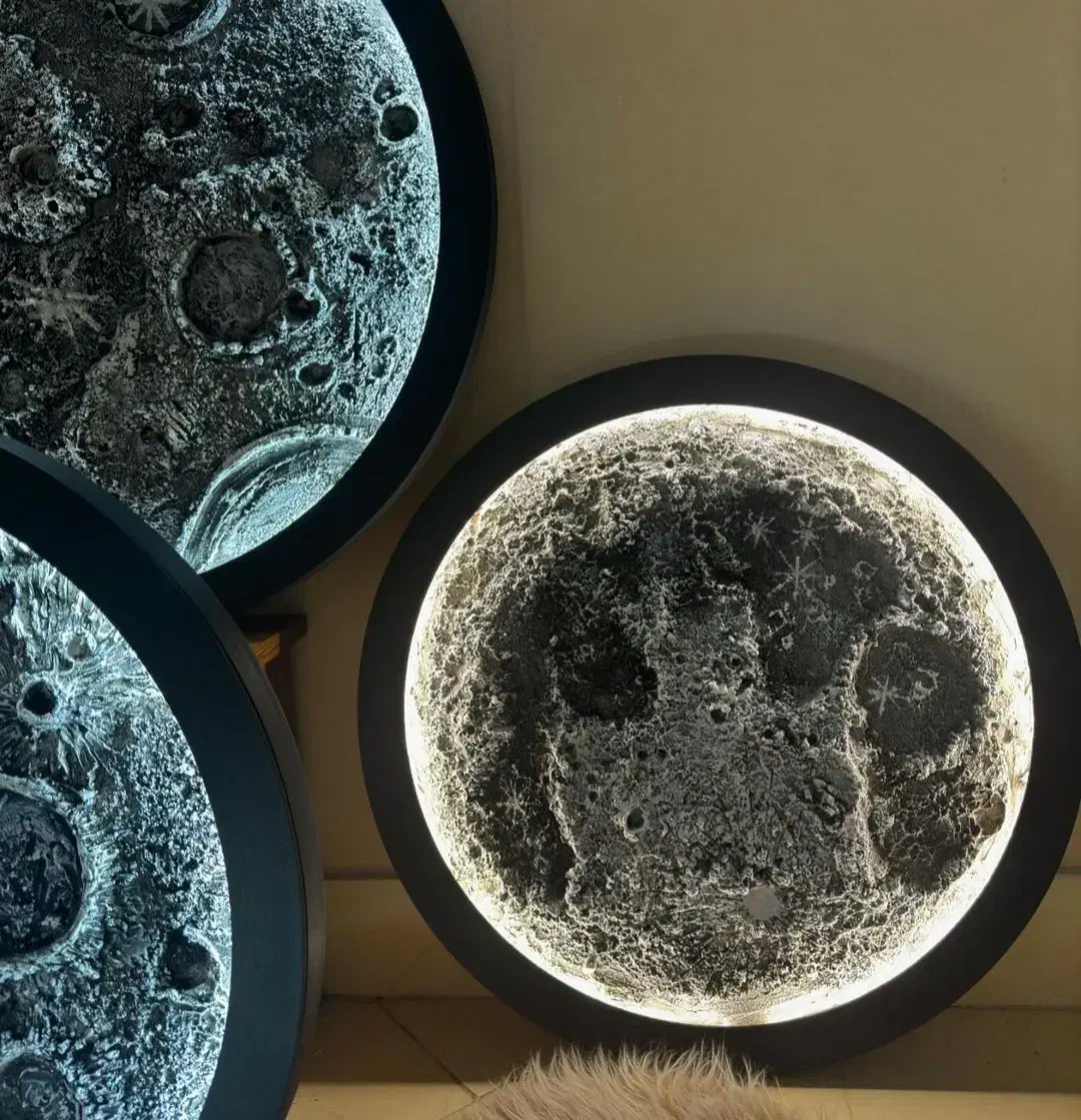 تابلوی ماه و ماه آینه|تابلو، نقاشی، عکس|قم, صفائیه|دیوار