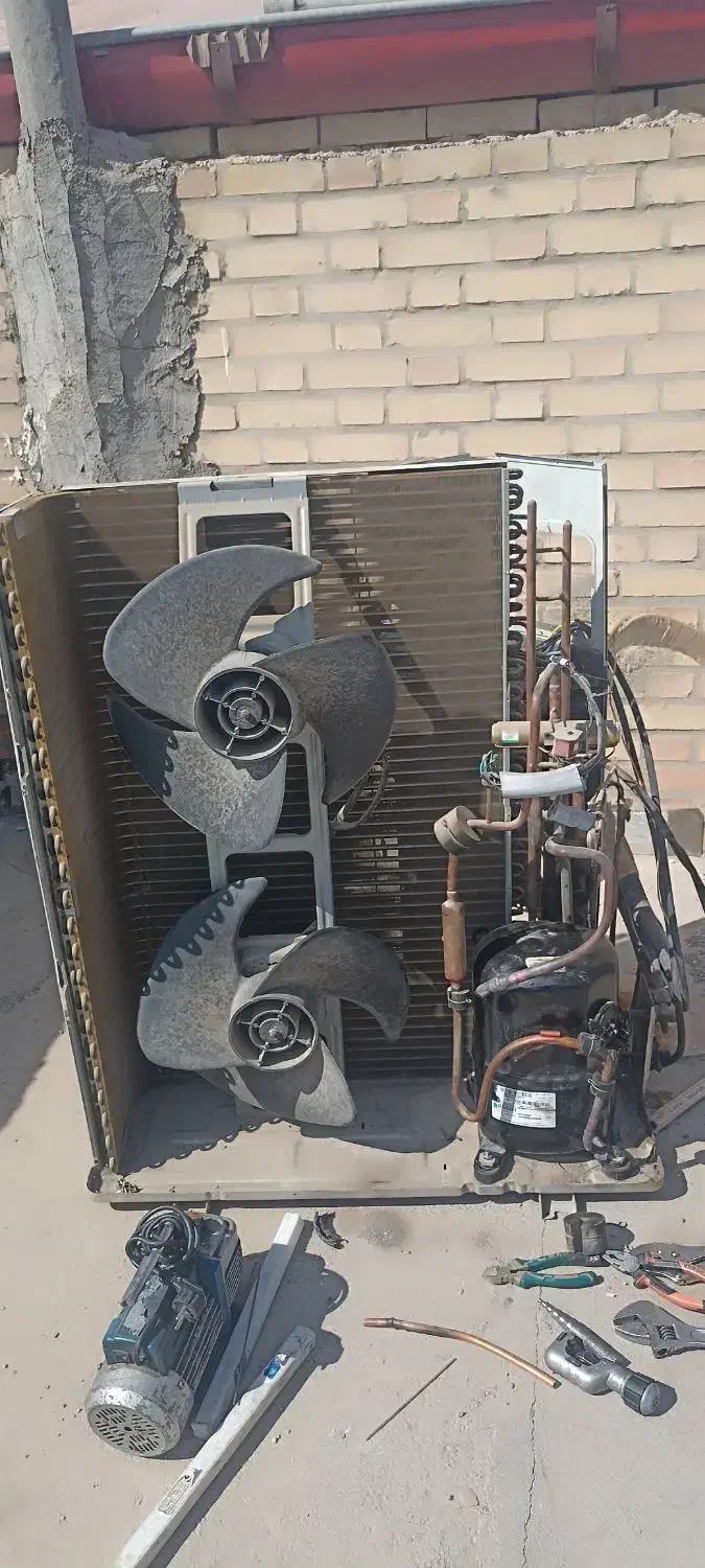 کمپرسور کندانسور موتور کولر گازی اسپیلت داکت|کولر گازی و فنکوئل|تهران, آهنگ|دیوار