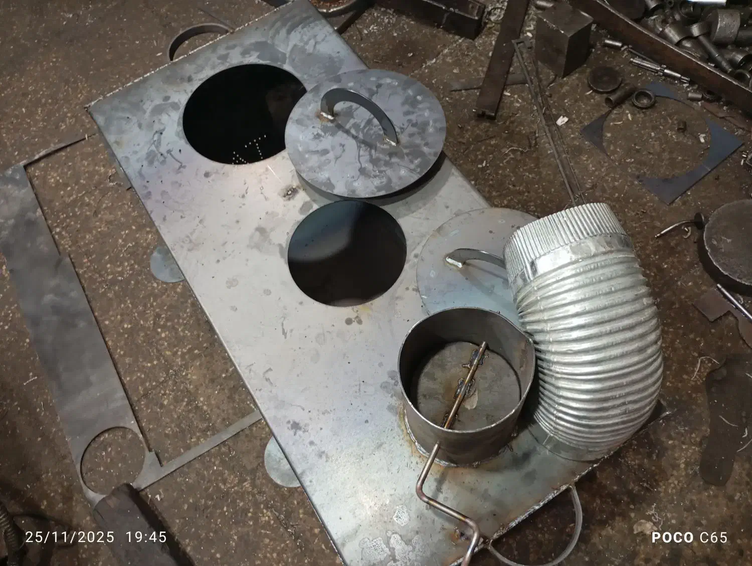 بخاری هیزمی سه کاره ورق ۲ میل|بخاری، هیتر، شومینه|ابهر, |دیوار