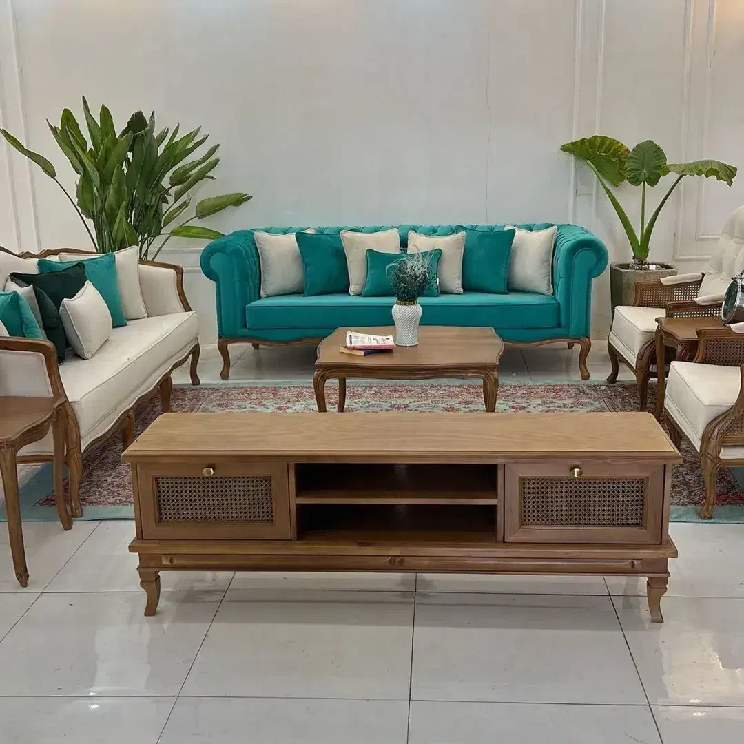 ۴۸مبل کویین چوب راش،تنهاکارخانه تولید کویین درجنوب|مبلمان خانگی و میز عسلی|دوگنبدان, |دیوار