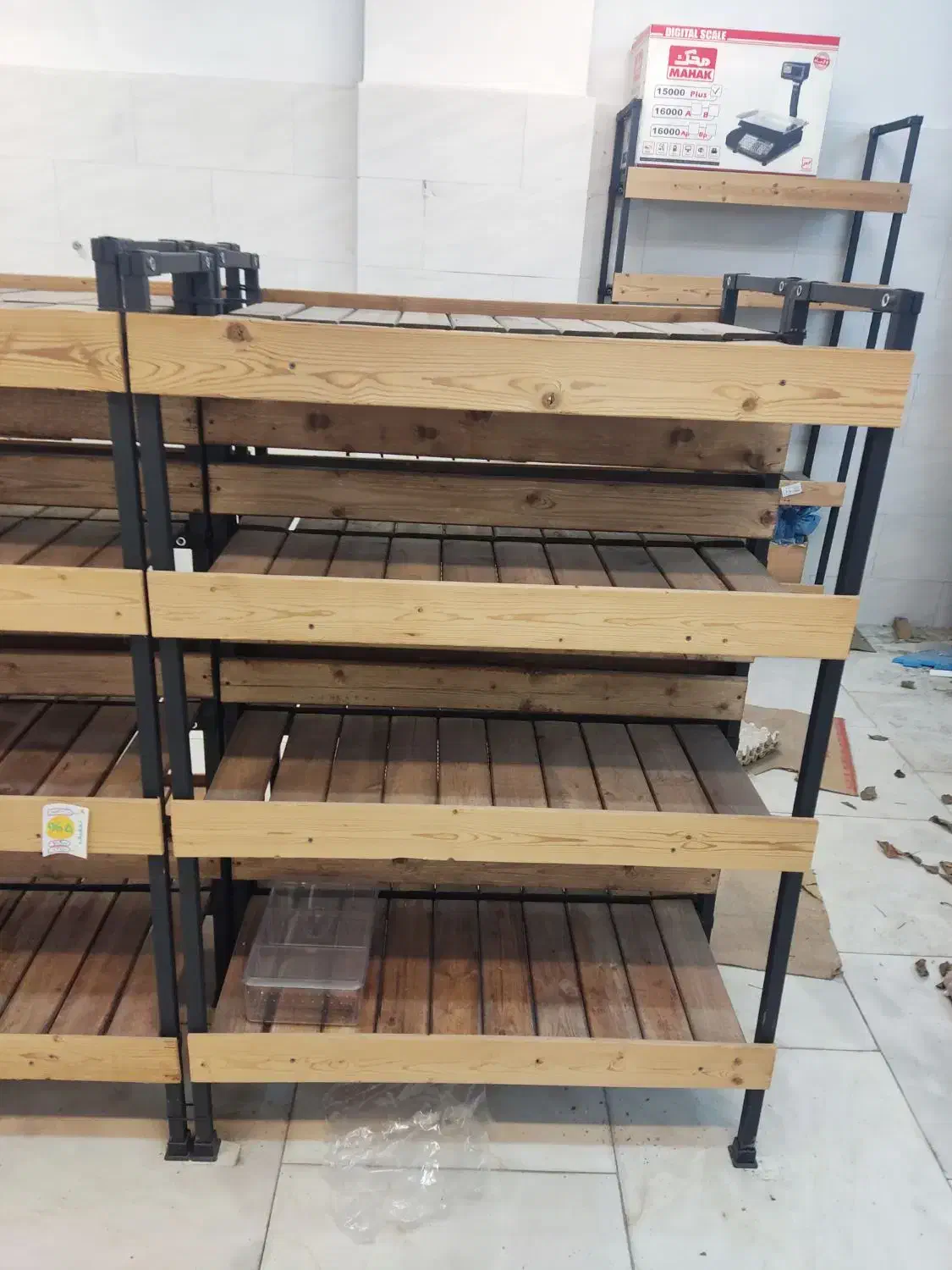 قفسه پروفیل و چوب|کتابخانه، شلف، قفسه‌های دیواری|آمل, |دیوار