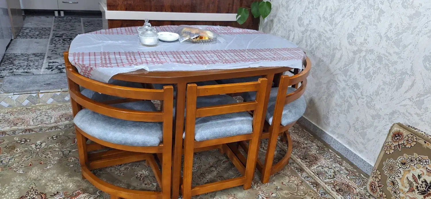 نهار خوری شش نفره|میز و صندلی غذاخوری|قروه, |دیوار