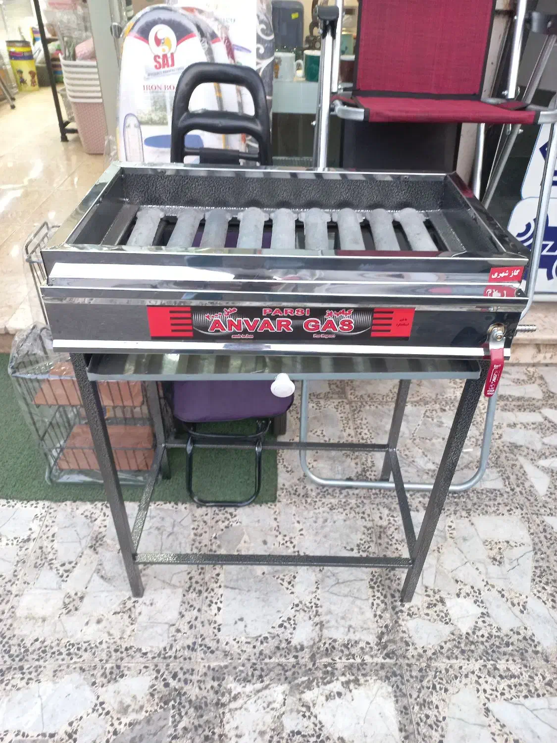 کباب پز ایستاده آماده استفاده با گاز شهری نو|اجاق گاز و لوازم برقی پخت‌وپز|رشت, دروازه لاکان|دیوار