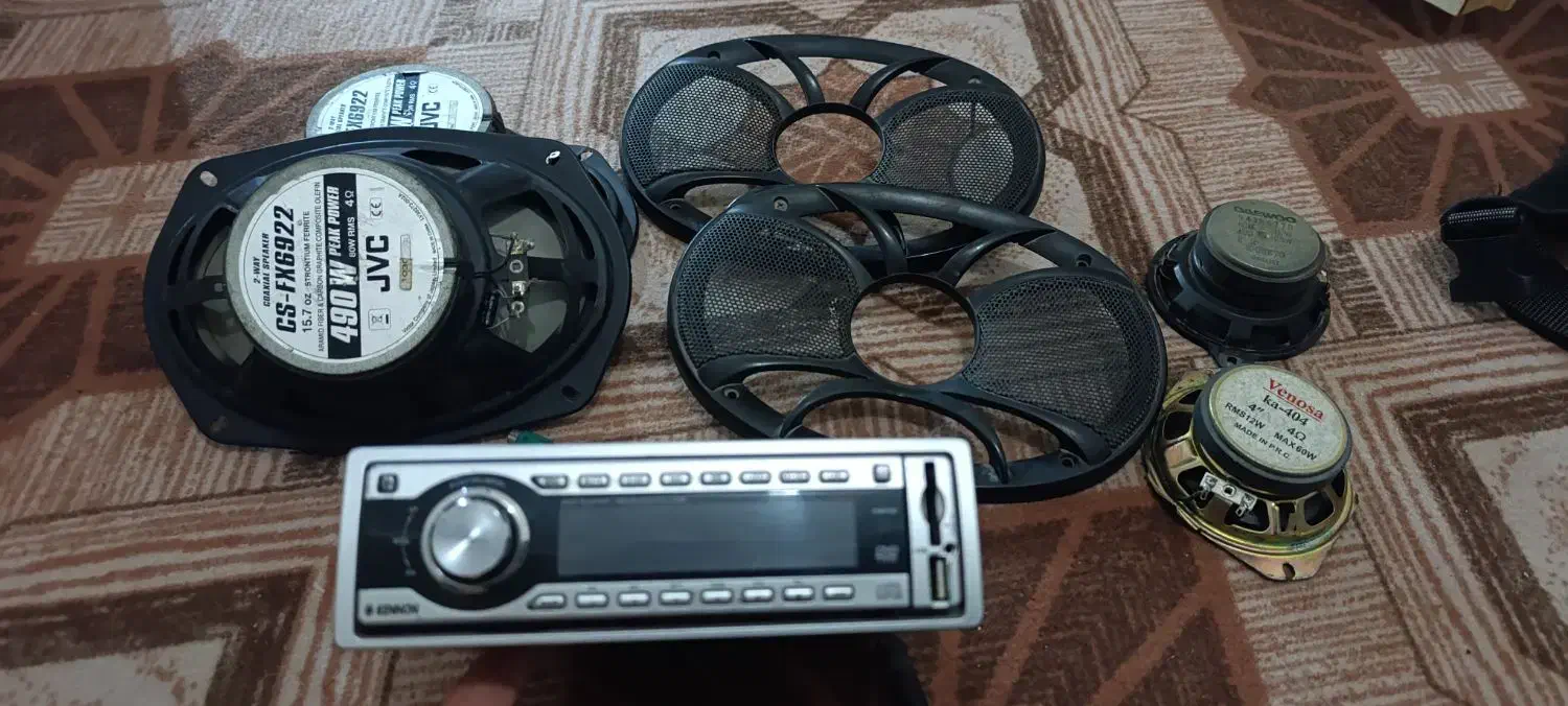 ضبط کنون KD-3260 و دو جفت باند JVC اصلی آمپ خور|قطعات یدکی و لوازم جانبی|چابهار, |دیوار