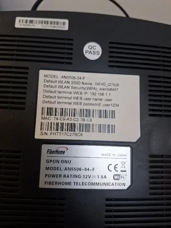 مودم فایبر هوم فیبرنوری مدل 5506 AN|مودم و تجهیزات شبکه|تهران, امام خمینی|دیوار