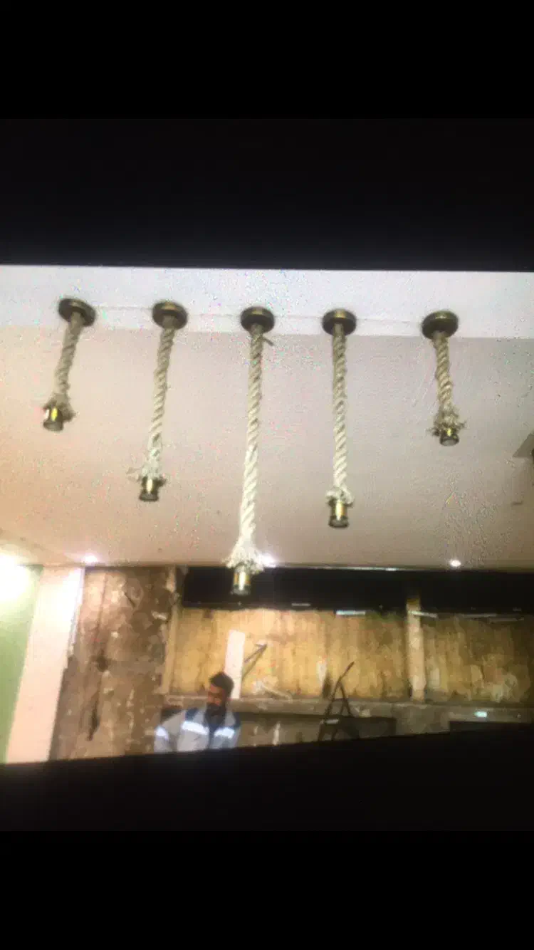 لوستر طناب کنفی|لوستر و چراغ آویز|تهران, اختیاریه|دیوار