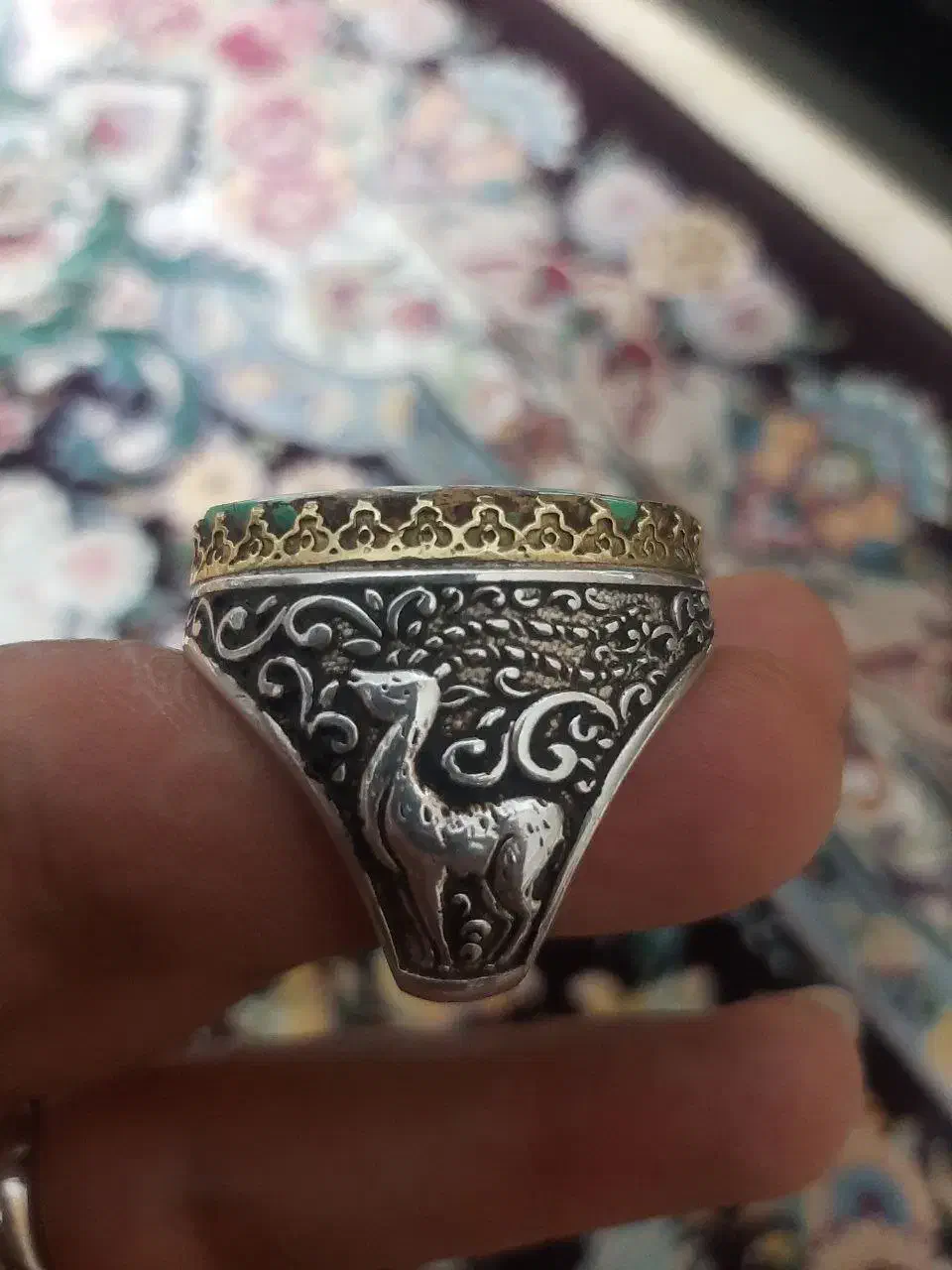 انگشتر فیروزه درشت|جواهرات|اراک, |دیوار