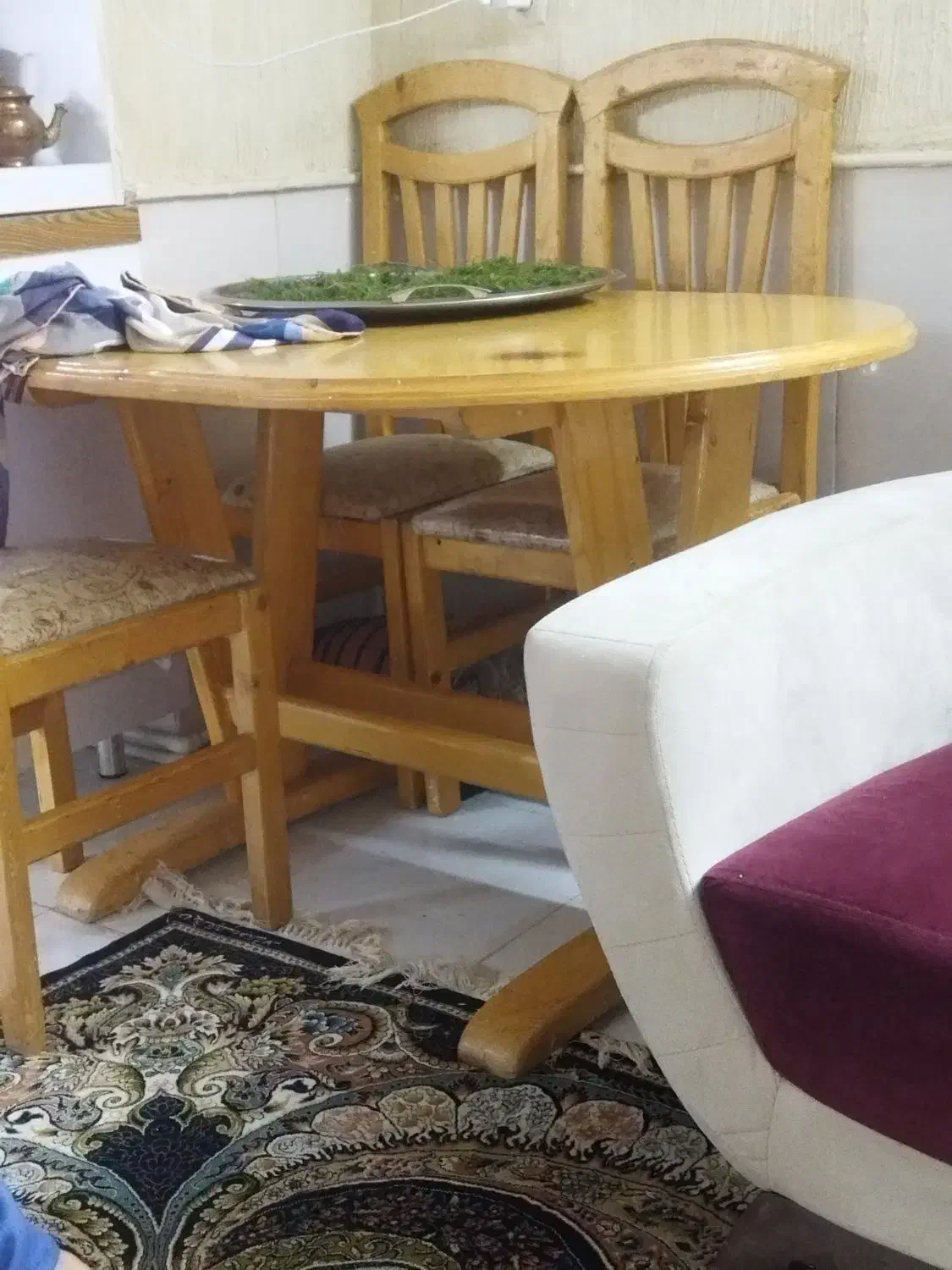 میز نهار خوری|میز و صندلی غذاخوری|نیشابور, فردوس شمالی|دیوار