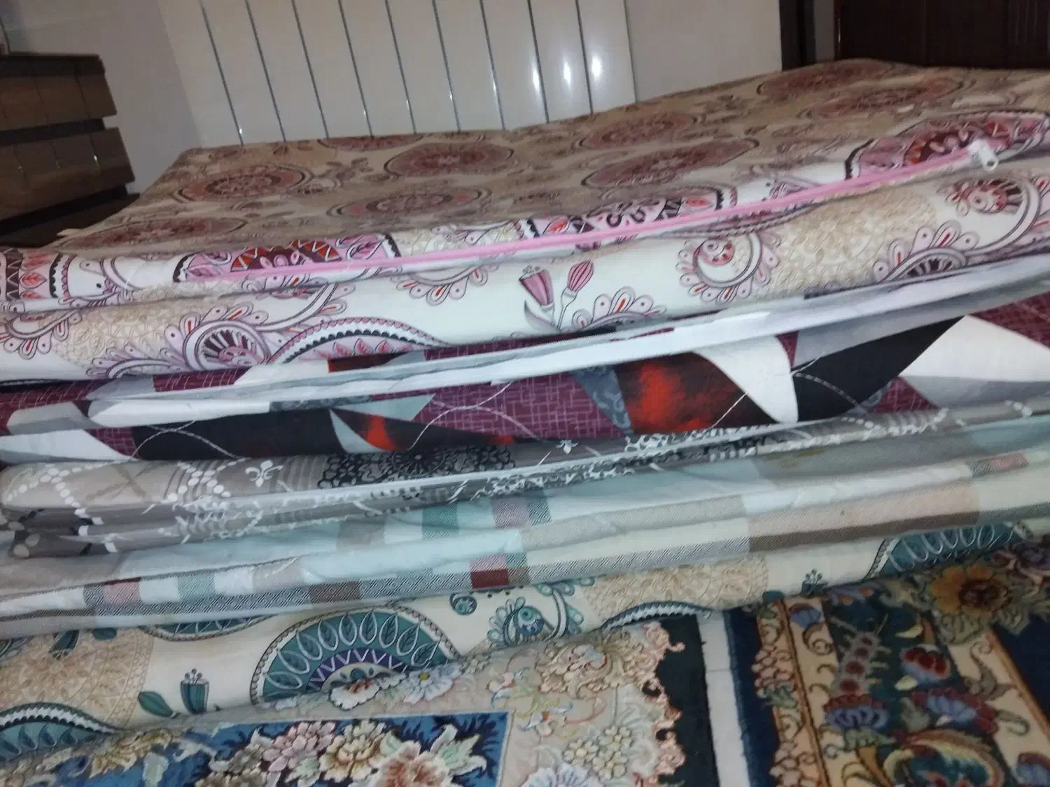 تشک تک نفره ابری|تشک تختخواب|سنگر, |دیوار