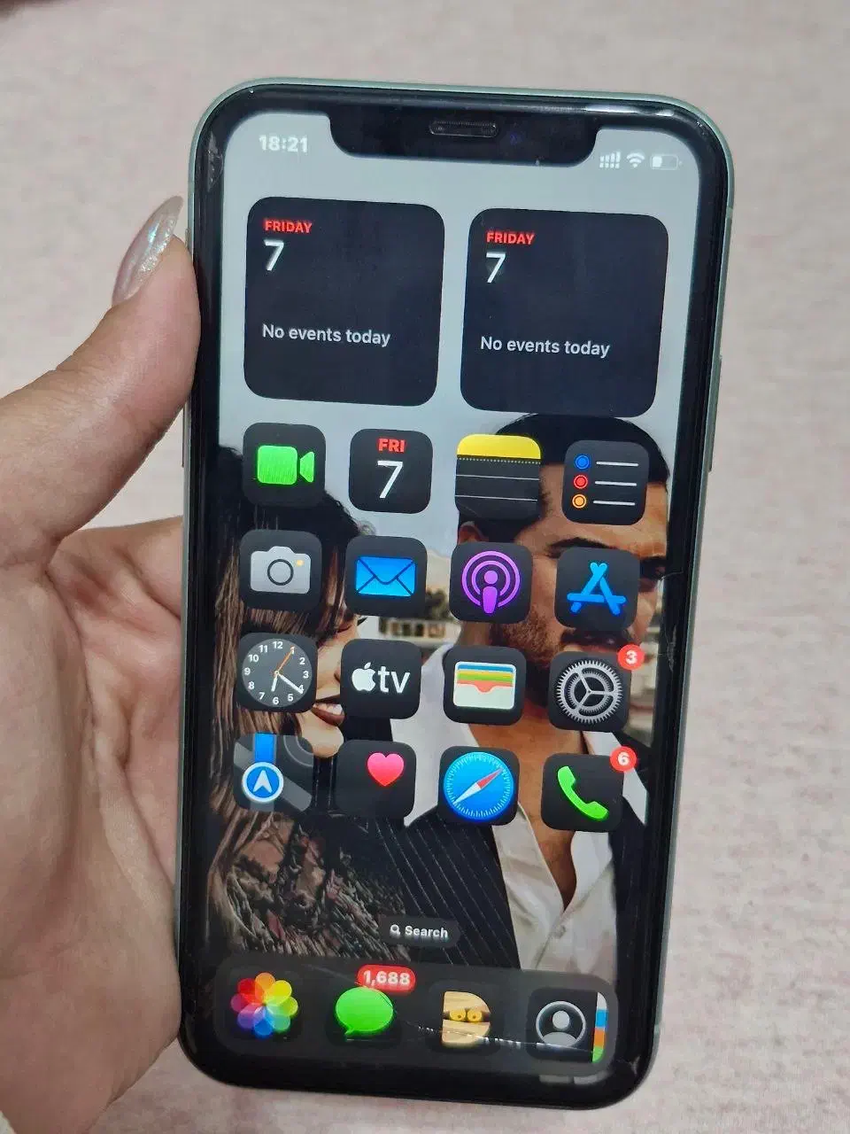 گوشی آیفون ۱۱ دو سیم کارت پارت نامبر ch|موبایل|ایذه, |دیوار