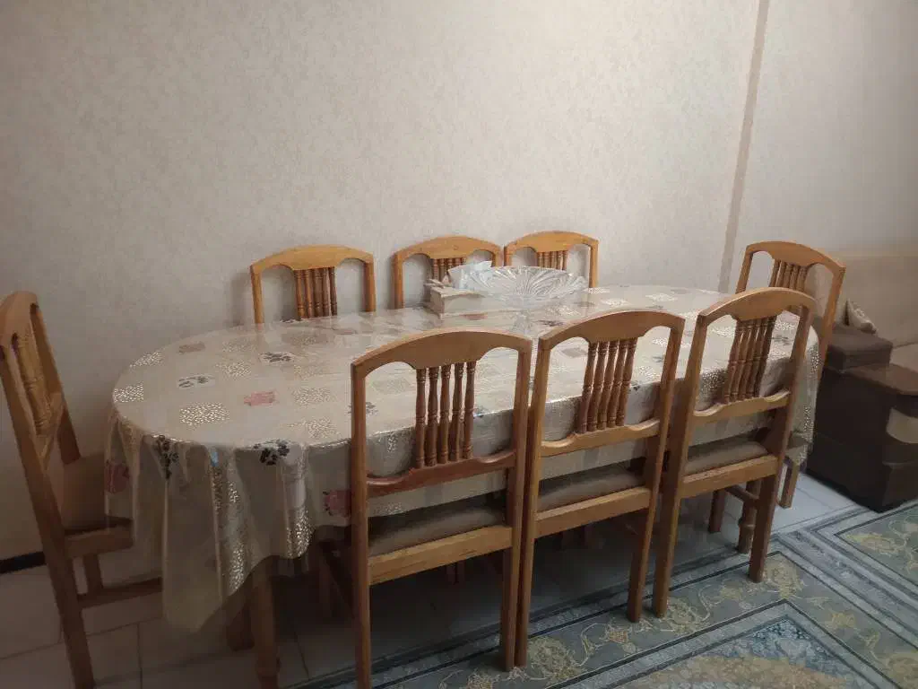 مبل 9 نفره همراه میز ناهار خوری 8 نفره|مبلمان خانگی و میز عسلی|پردیس, فاز ۱۱|دیوار