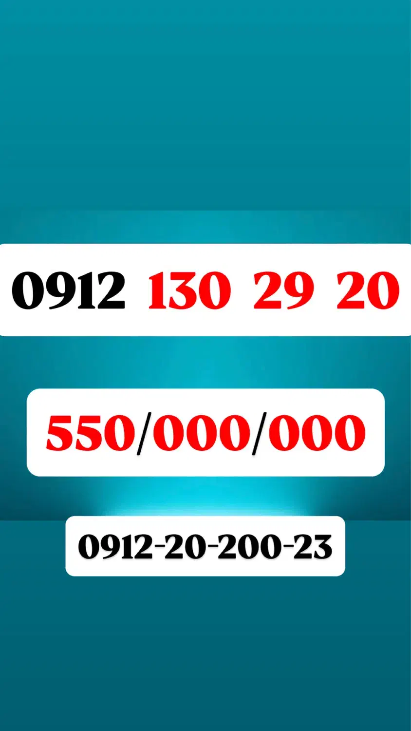 0912-130-29-20|سیم‌کارت|تهران, کاشانک|دیوار