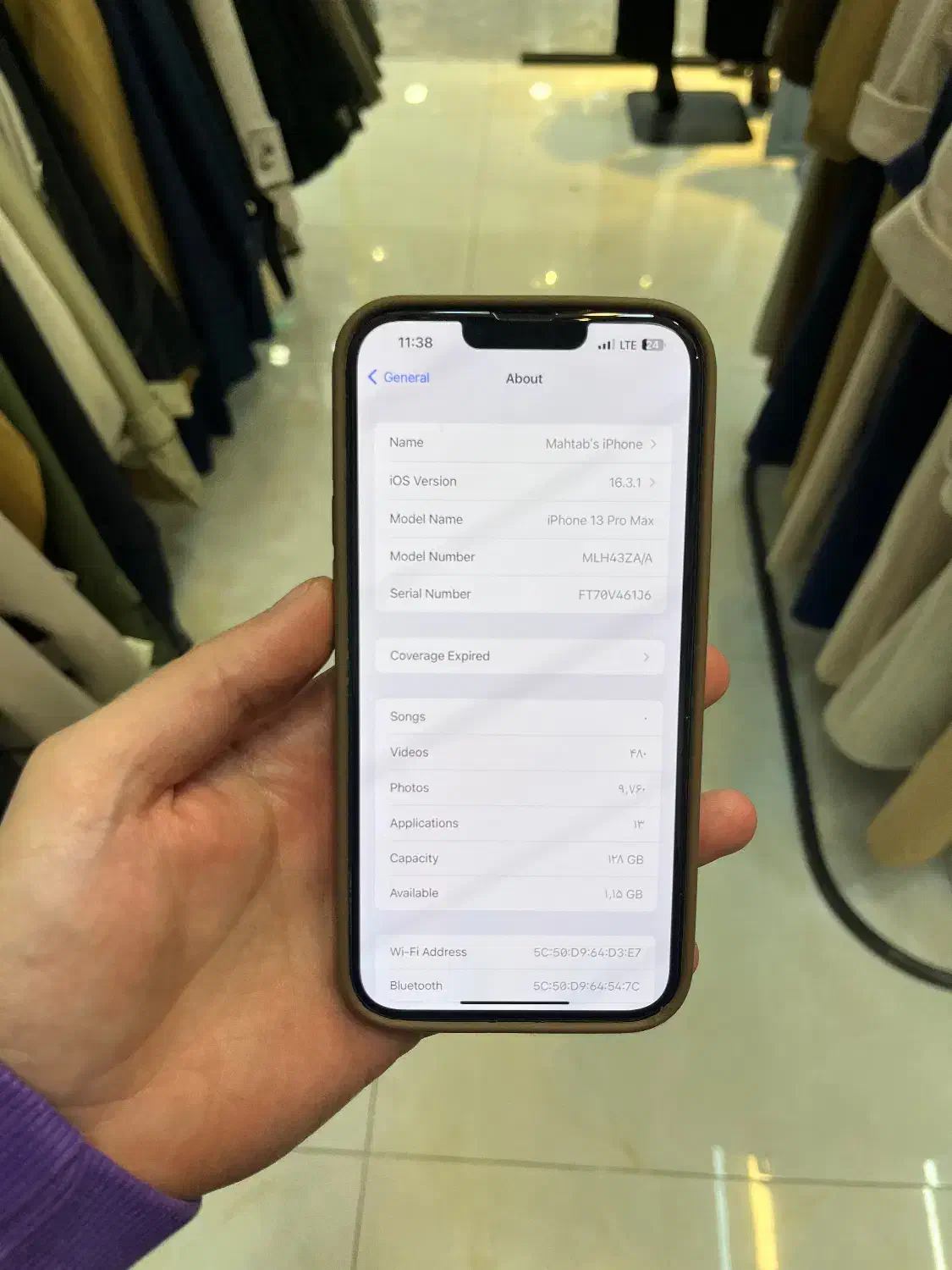 آیفون ۱۳ پرومکس zaa 128 gig|موبایل|کرمانشاه, |دیوار