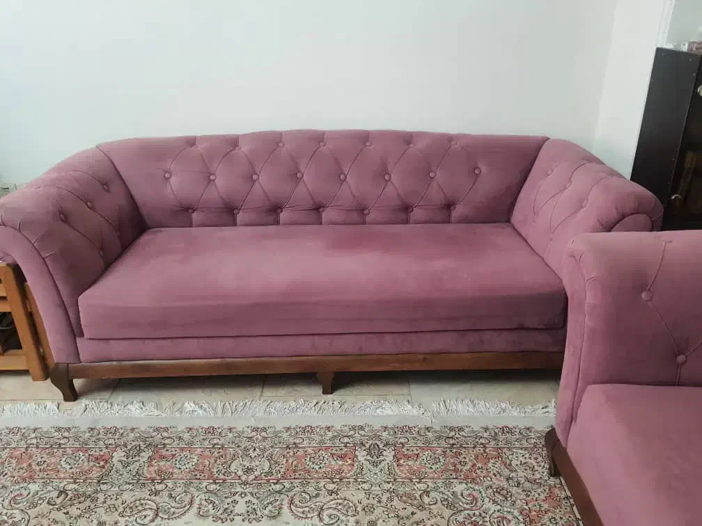 مبلمان تمام پارچه ۷ نفره|مبلمان خانگی و میز عسلی|رشت, رشتیان|دیوار