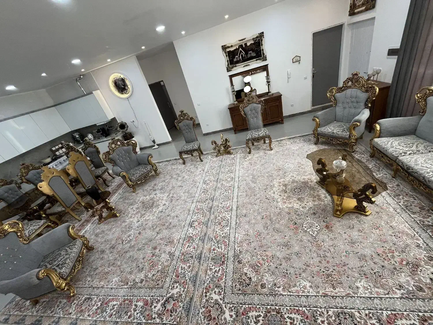 فرش۱۲متری گلرخ تبریزاصلی تمام نخ اکرولیک نونوجهزیه|فرش|ساوه, |دیوار