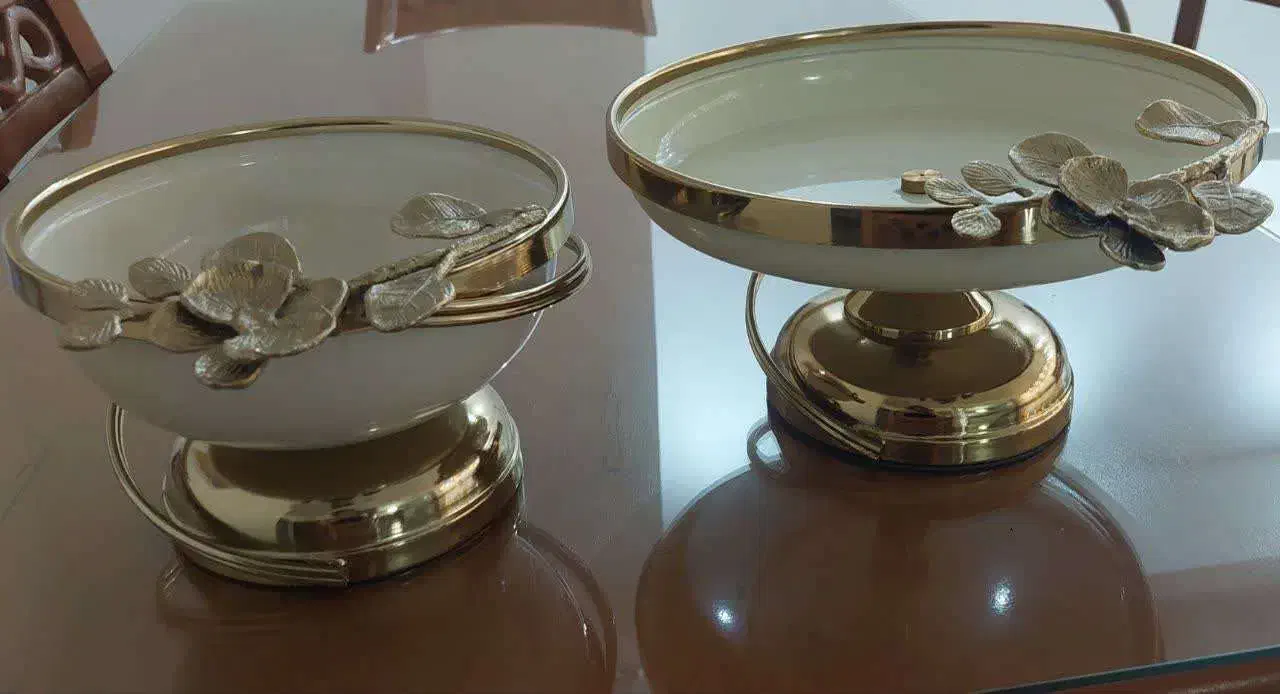 میوه خوری و شکلات خوری پایه دار|ظروف سرو و پذیرایی|میانه, |دیوار