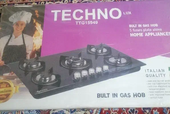 گاز شیشه ایtekno|اجاق گاز و لوازم برقی پخت‌وپز|اصفهان, سپاهان‌شهر|دیوار