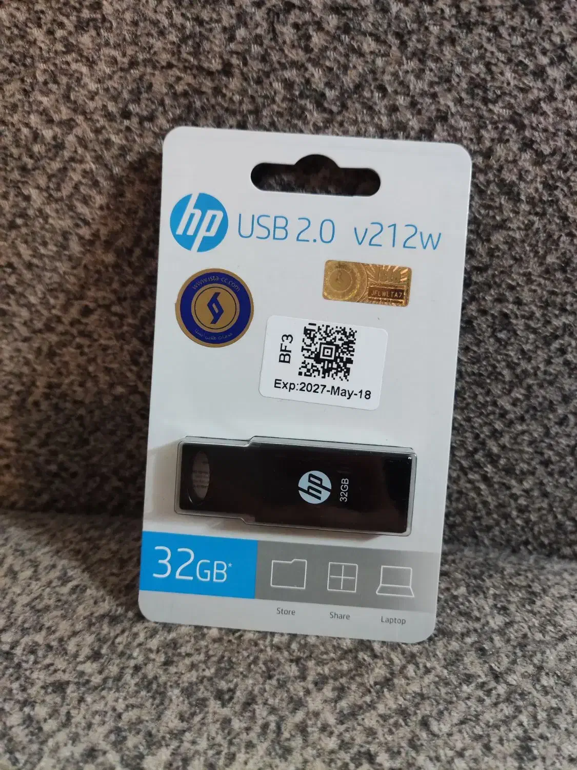 فلش مموری پلمپ hp اچ پی ۳۲ گیگابایت و هندزفری|لوازم جانبی موبایل و تبلت|کرج, شهرک بنفشه|دیوار