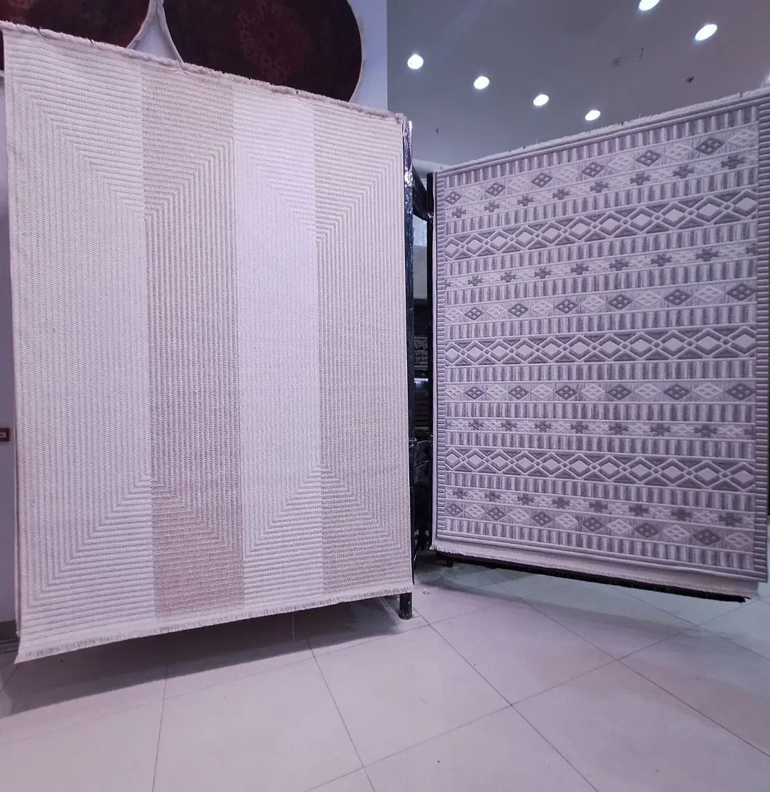 فرش ۶متر پینترستی پتینه کاشان طوسی نگارین|فرش|مشهد, امیر|دیوار