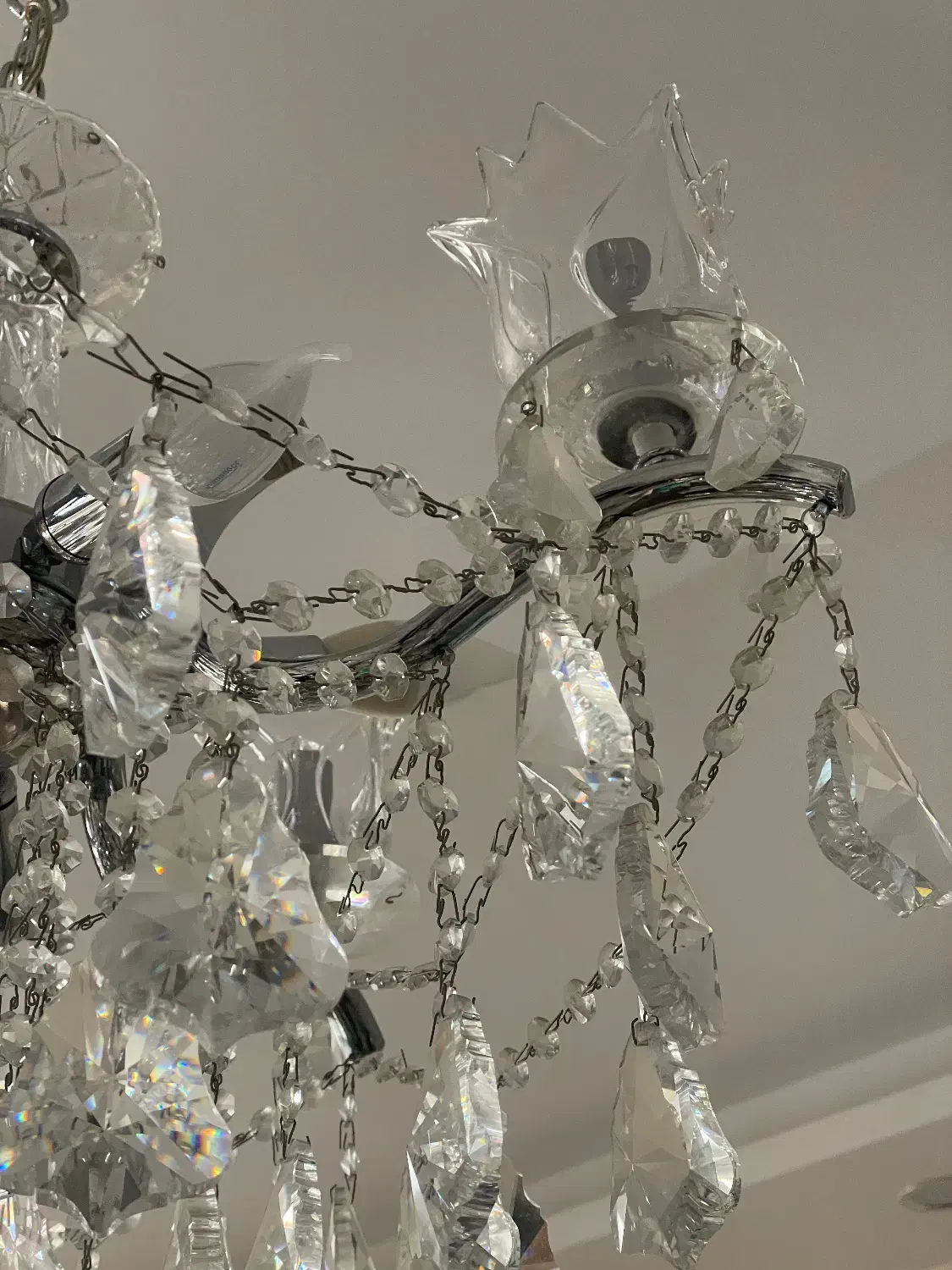 لوستر کریستال|لوستر و چراغ آویز|کرج, دهقان ویلا|دیوار