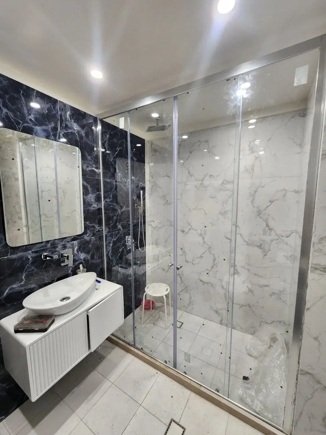 کابین دوش .شیشه سکوریت درب سرویس|مصالح و تجهیزات ساختمان|تهران, تهرانپارس غربی|دیوار