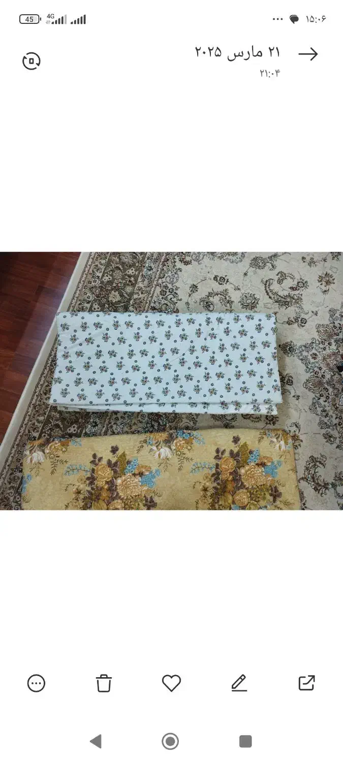 تشک دونفره نو و لحاف دو نفره|رختخواب، بالش، پتو|قم, انسجام|دیوار