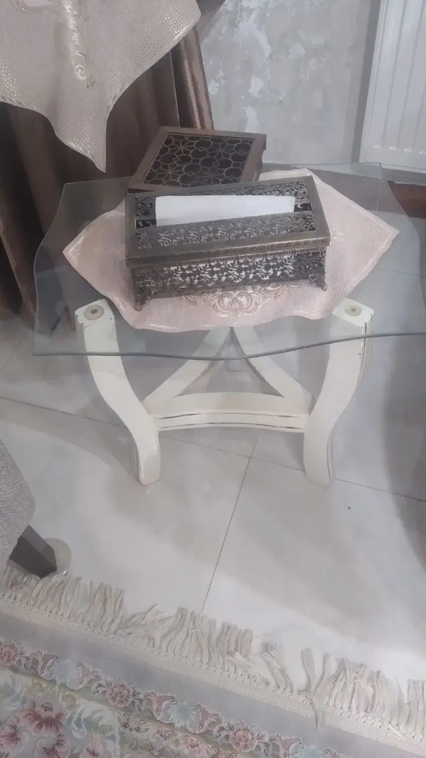 میز عسلی با شیشه|مبلمان خانگی و میز عسلی|هشتگرد, شهرک بعثت|دیوار