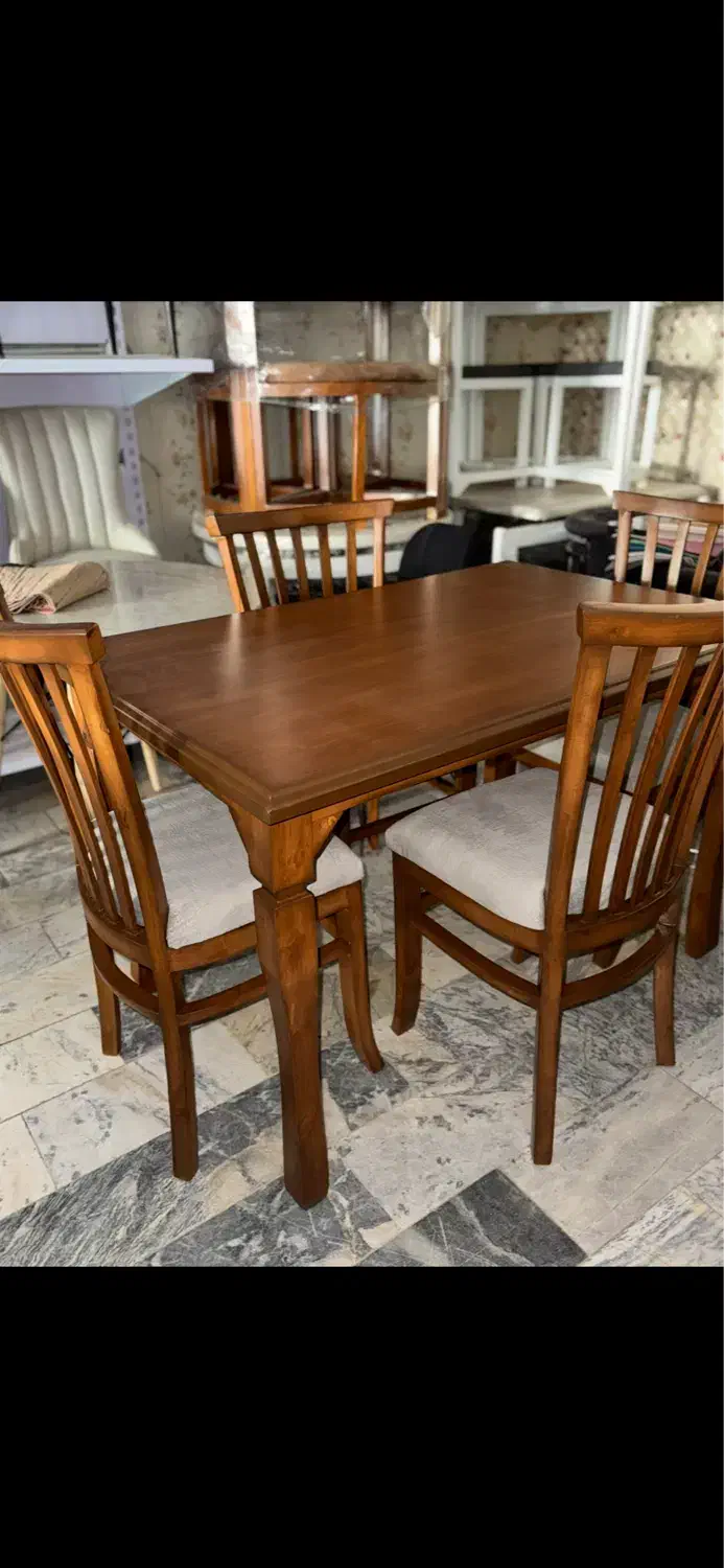 میزناهار خوری چوبی ۵ تیرک|میز و صندلی غذاخوری|کرمانشاه, |دیوار