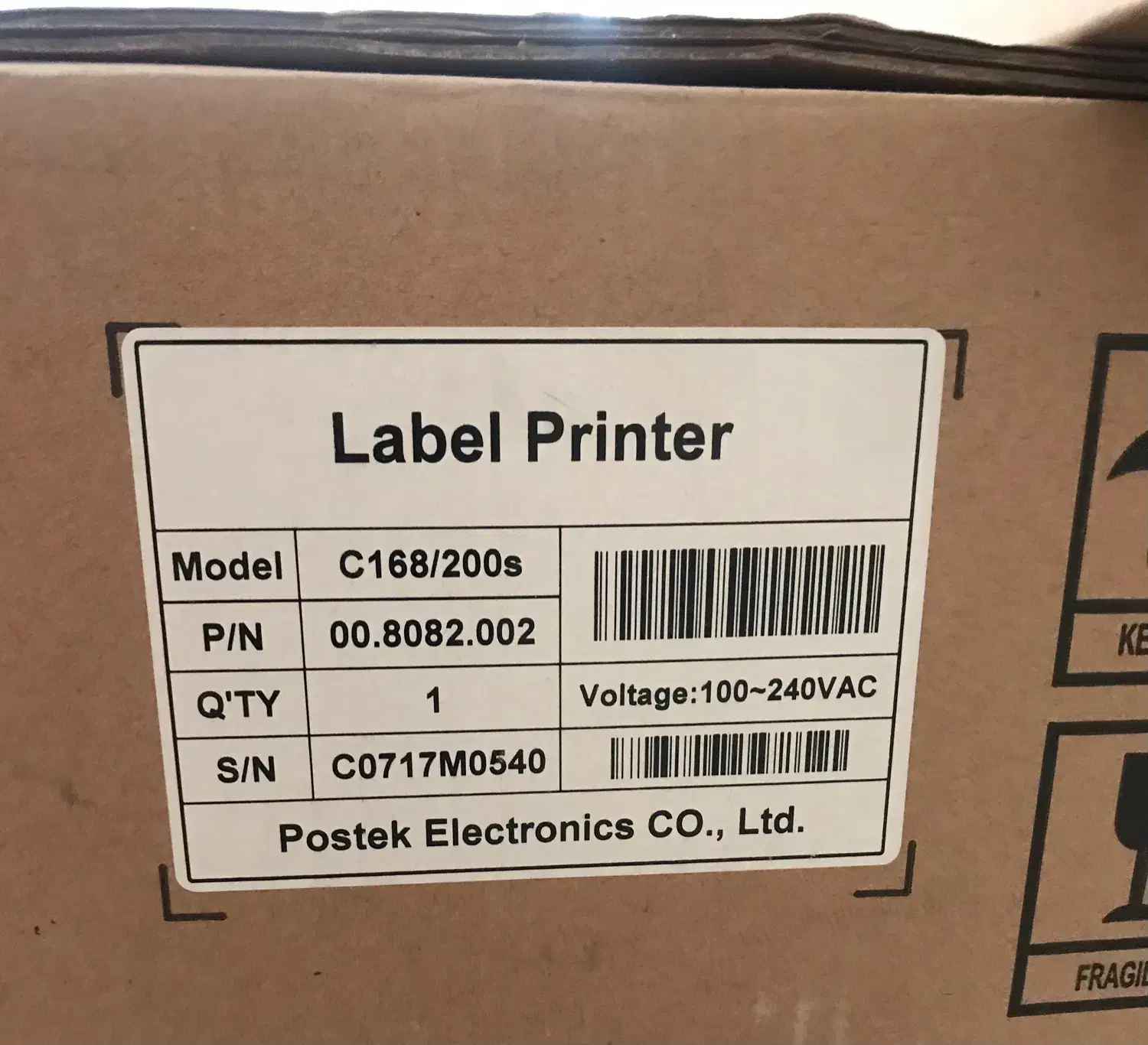 لیبل زن حرارتی پوزتکPostek c168/200|پرینتر، اسکنر، کپی، فکس|تهران, هفت حوض|دیوار