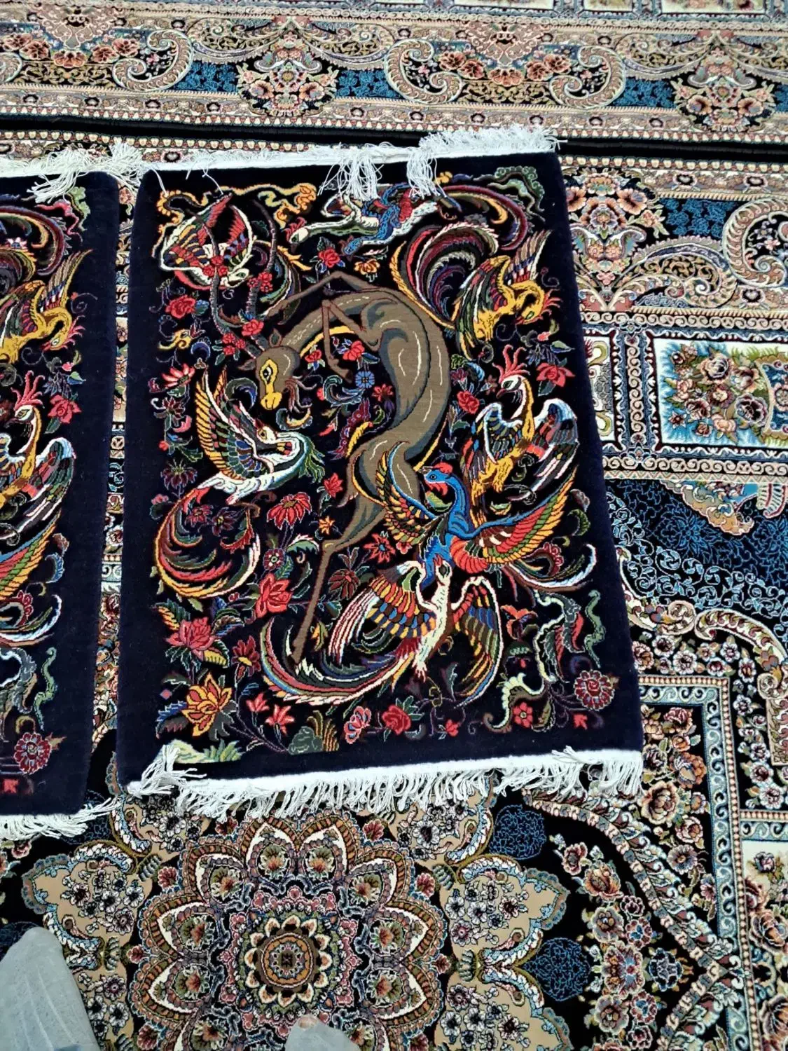 یک جفت تابلو فرش دستبافت بیجار|تابلو فرش|رباطکریم, الارد|دیوار