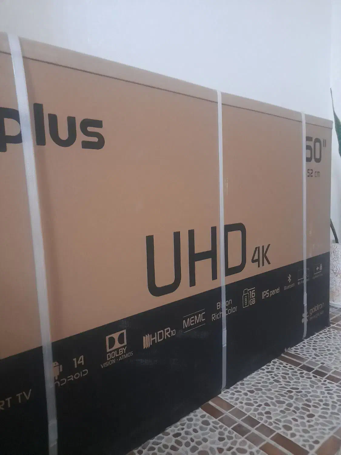 تلویزیون۶۰اینچ  جی پلاس اکبند با ضمانت گلدیران|تلویزیون و پروژکتور|محمدشهر, سیدآباد|دیوار