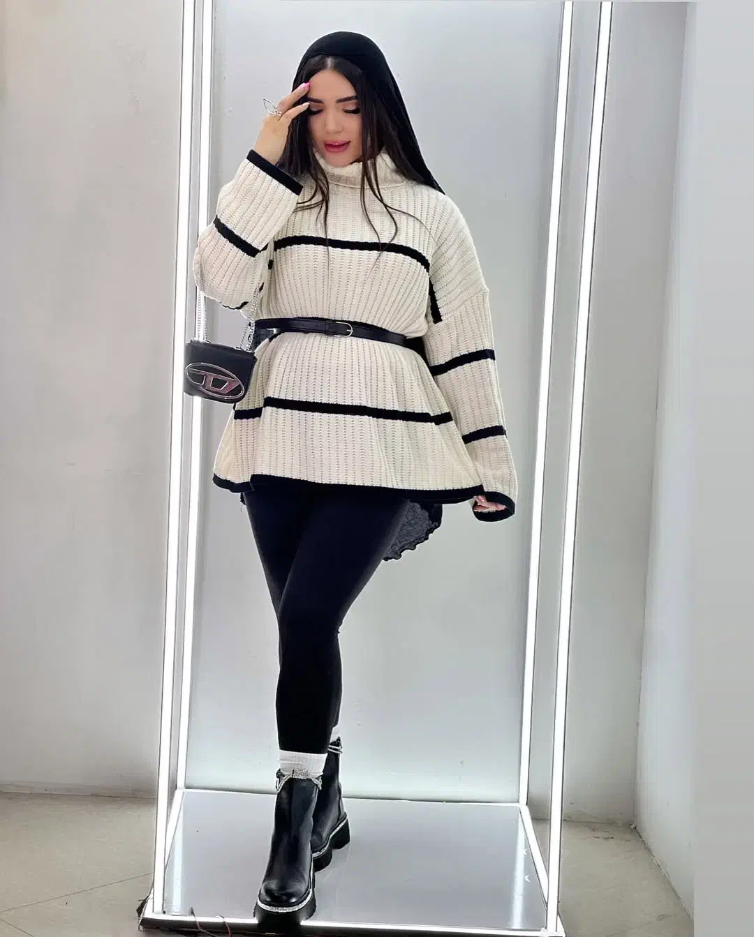 پیراهن خط داره پاییزه|لباس|خرمدره, |دیوار