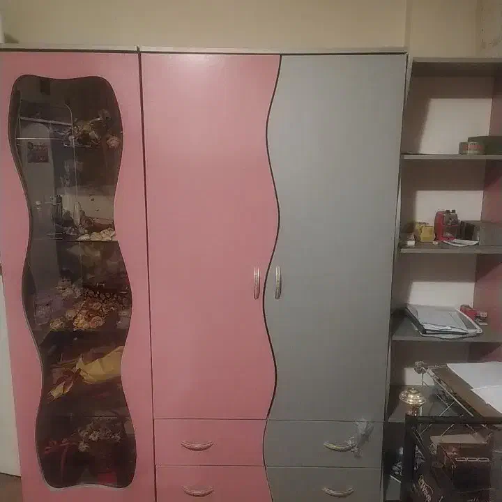 کمد لباس قفسه بوفه شیشه ای|جاکفشی، کمد، دراور|مشهد, آزادشهر|دیوار