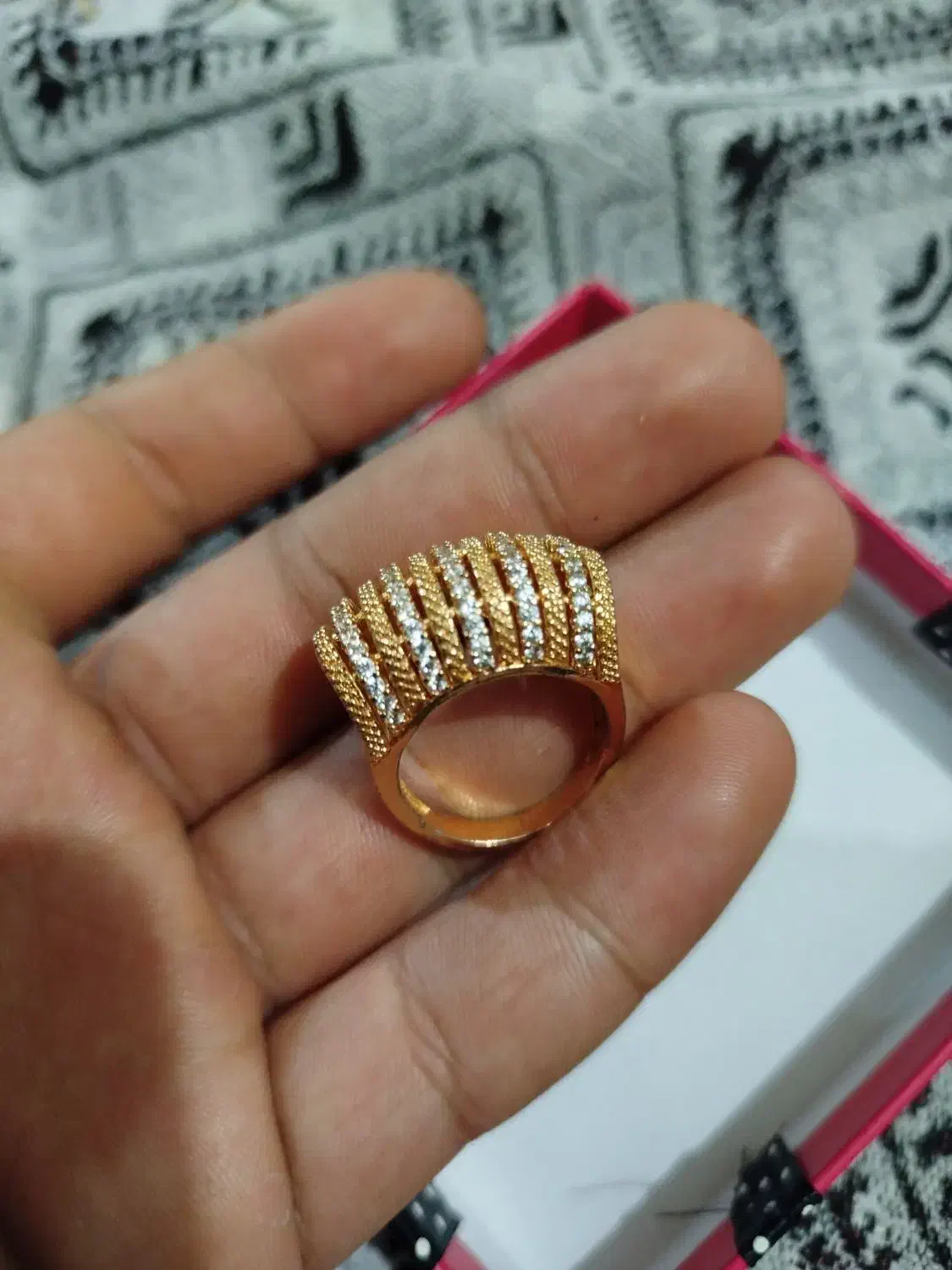 انگشتر طرح طلا فوق العاده زیبا بدون افت رنگ|بدلیجات|اردبیل, |دیوار